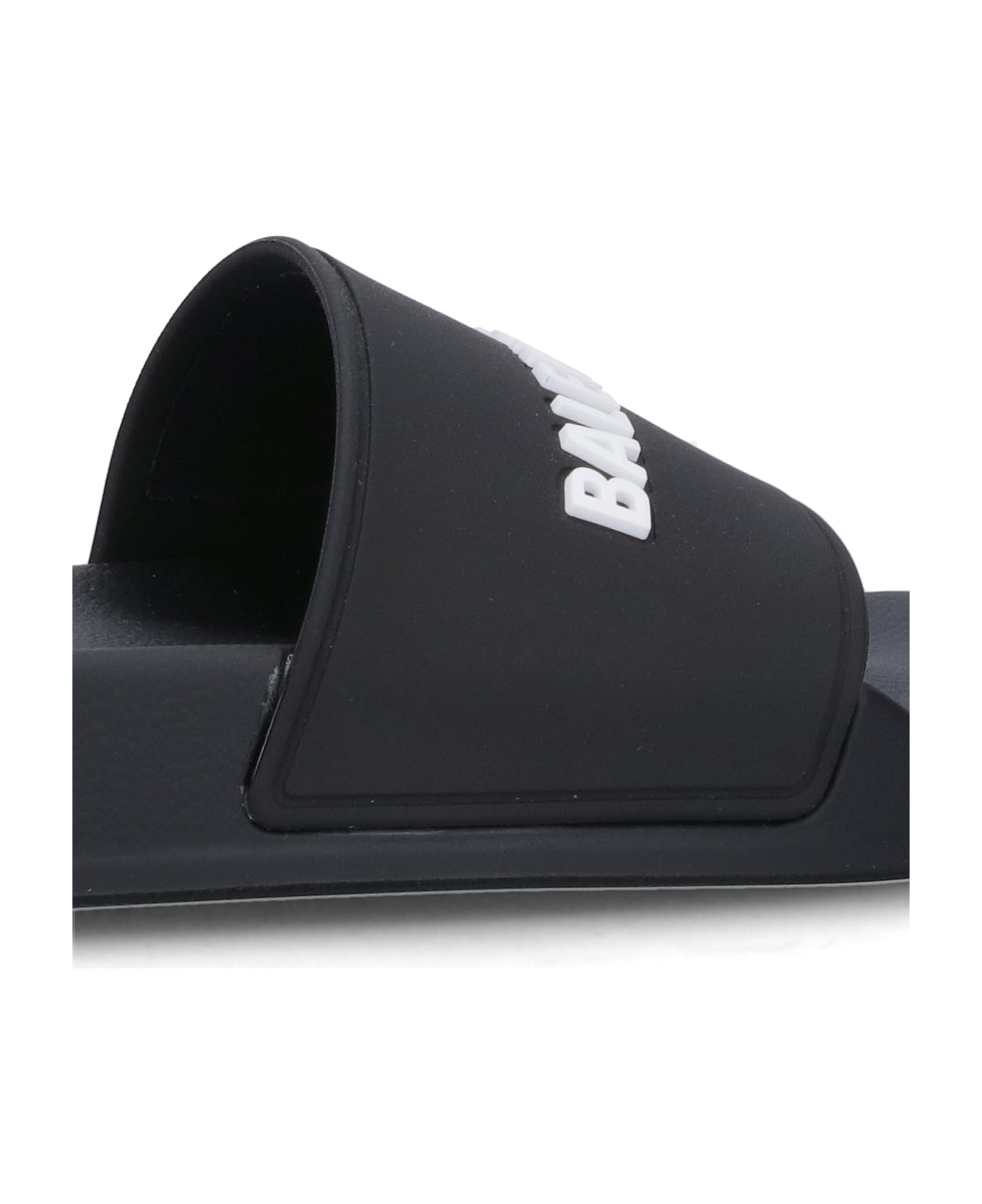 Balenciaga 'pool Side' Slide Sandals - Black  