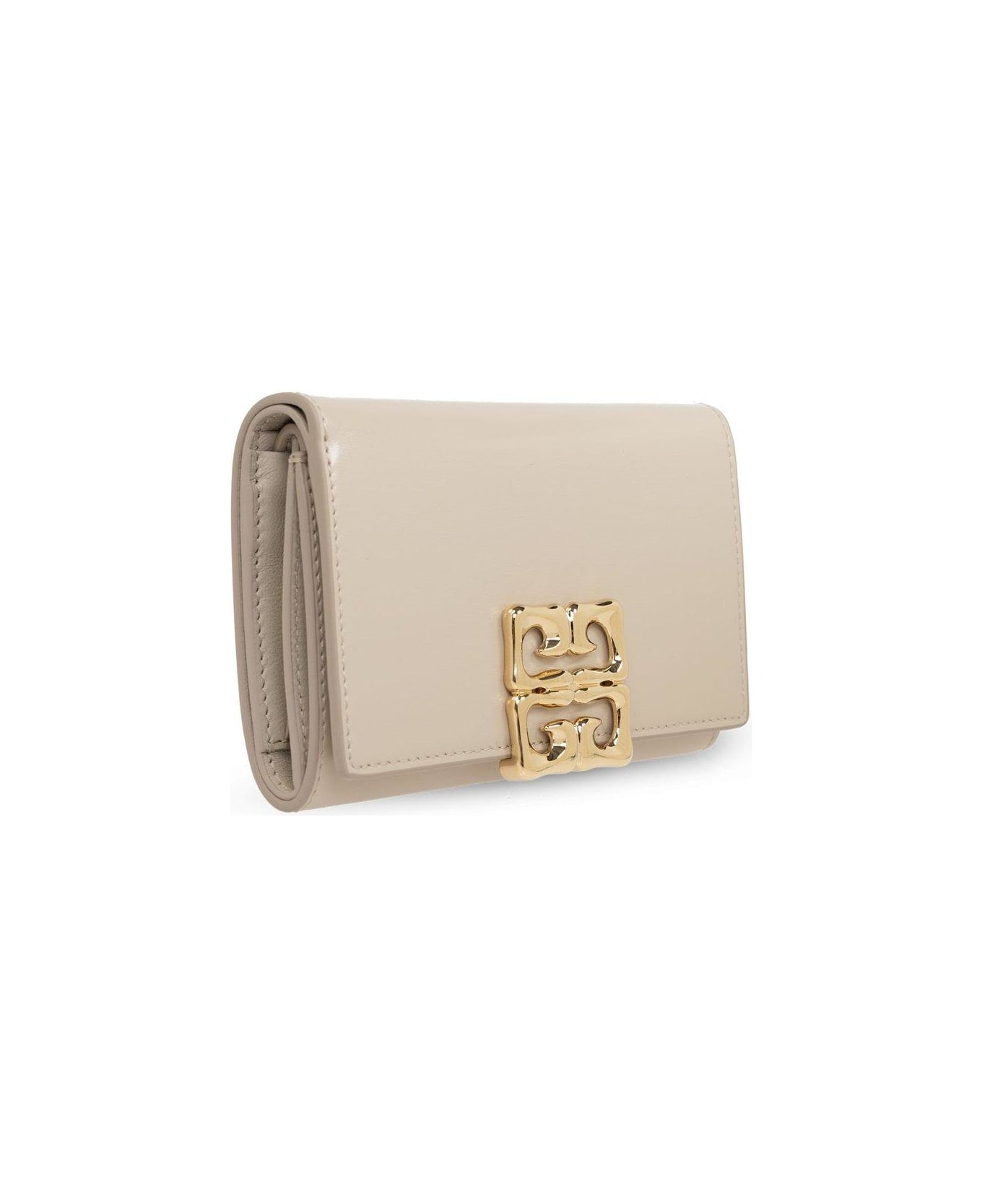 Givenchy 4g Plaque Flap Wallet - NATURAL BEIGE