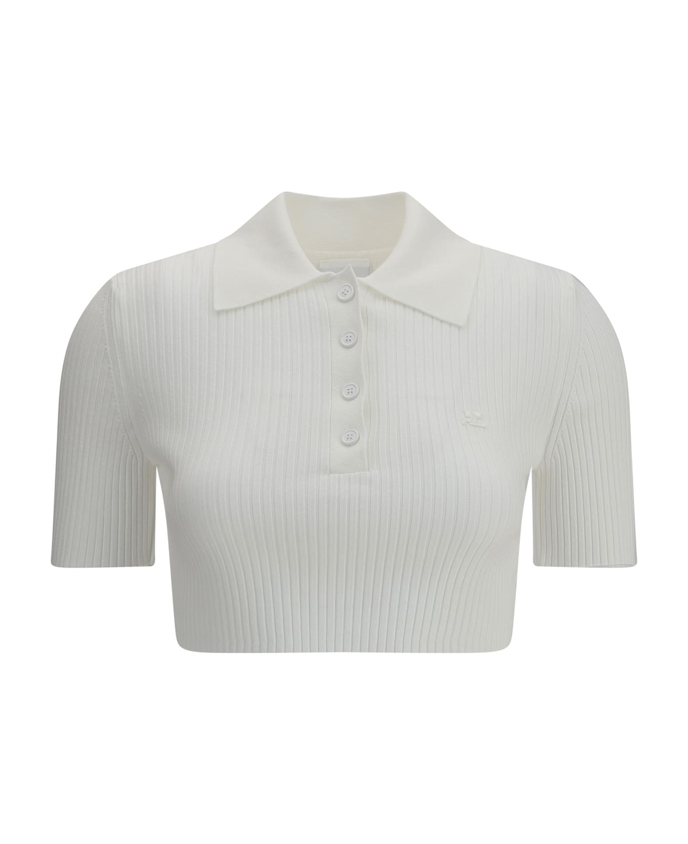 Courrèges Cropped Polo Shirt