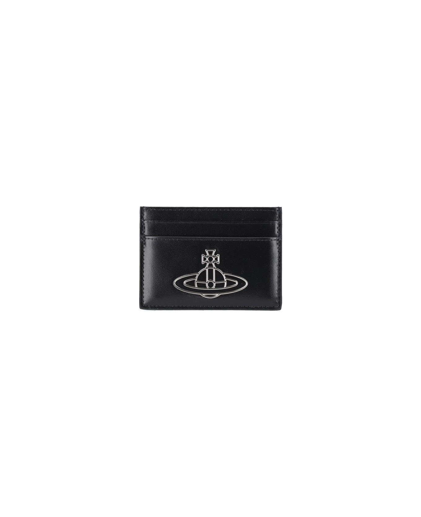 Vivienne Westwood Logo Card Holder - Black  