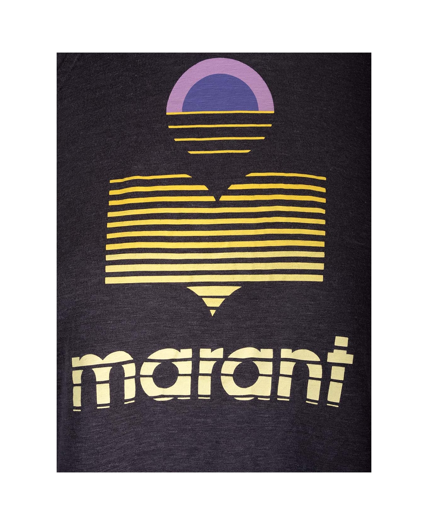 Marant Étoile Kiefferf T-shirt With Print - Black
