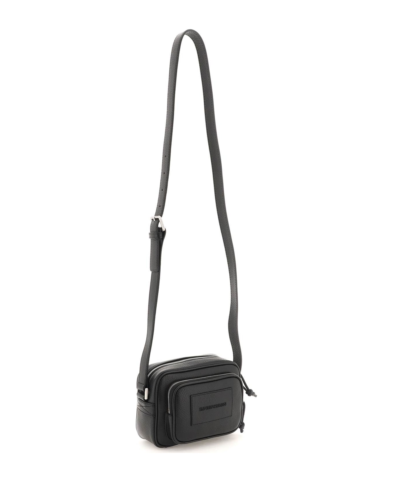 Emporio Armani Men`s Crossbody Bag - Light Grey Black