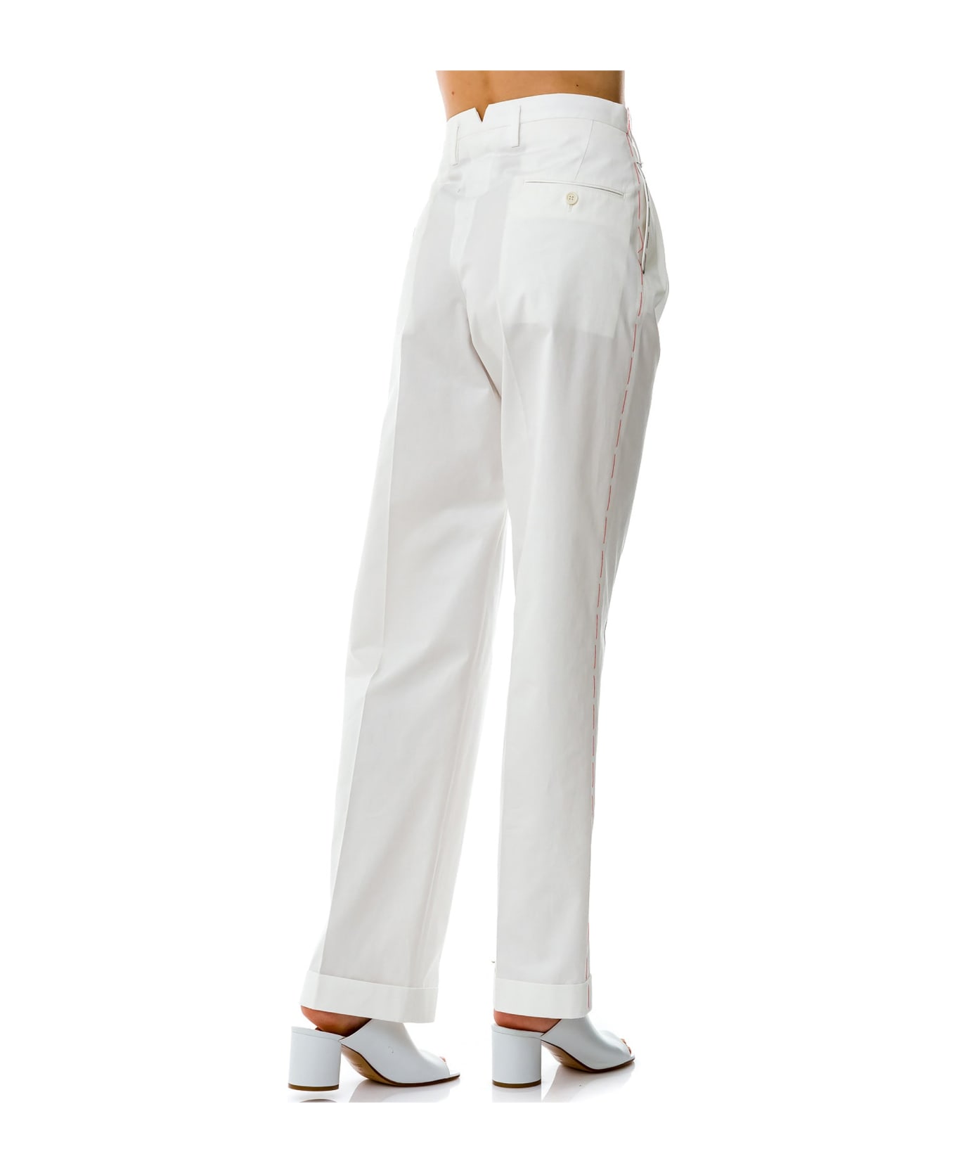 Maison Margiela Cotton Trousers - White