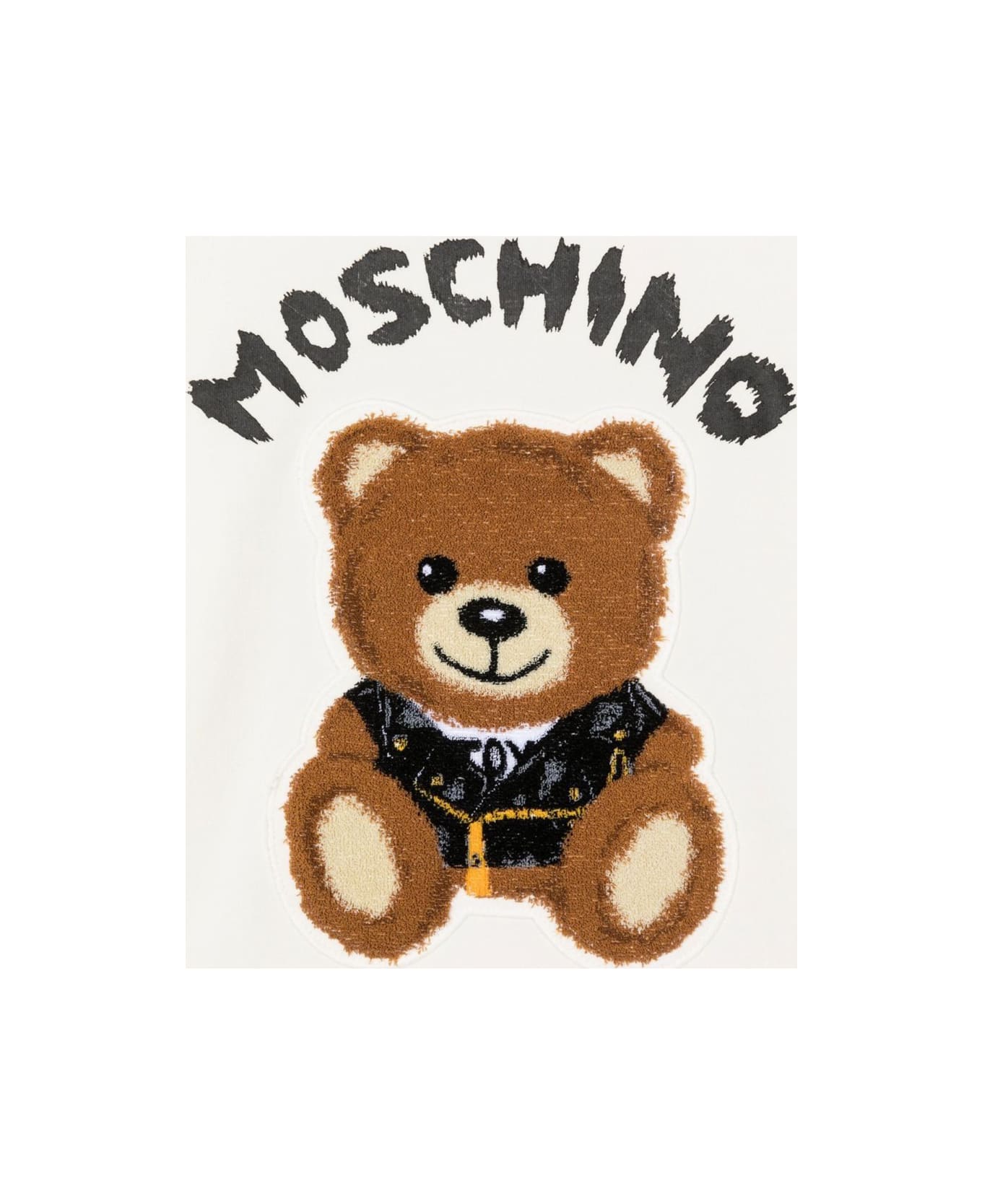 Moschino Teddy Bear Crewneck Sweatshirt - WHITE ニットウェア＆スウェットシャツ