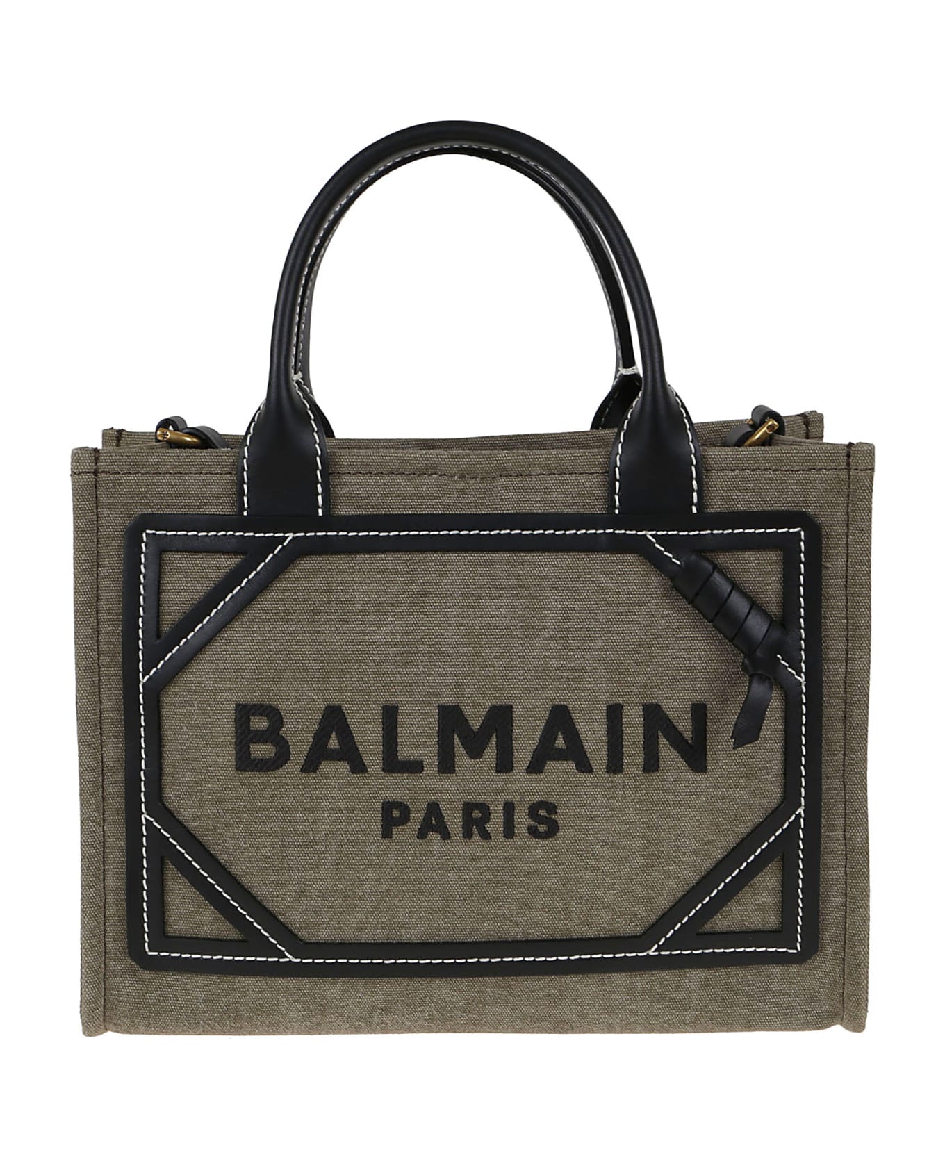 Balmain B-army Shopper Bag - kaki/noir
