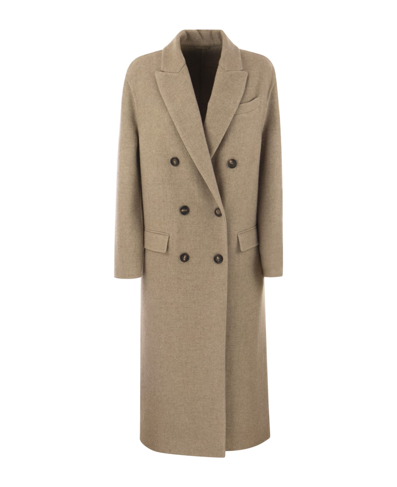 Brunello Cucinelli Double-breasted Coat - Brown