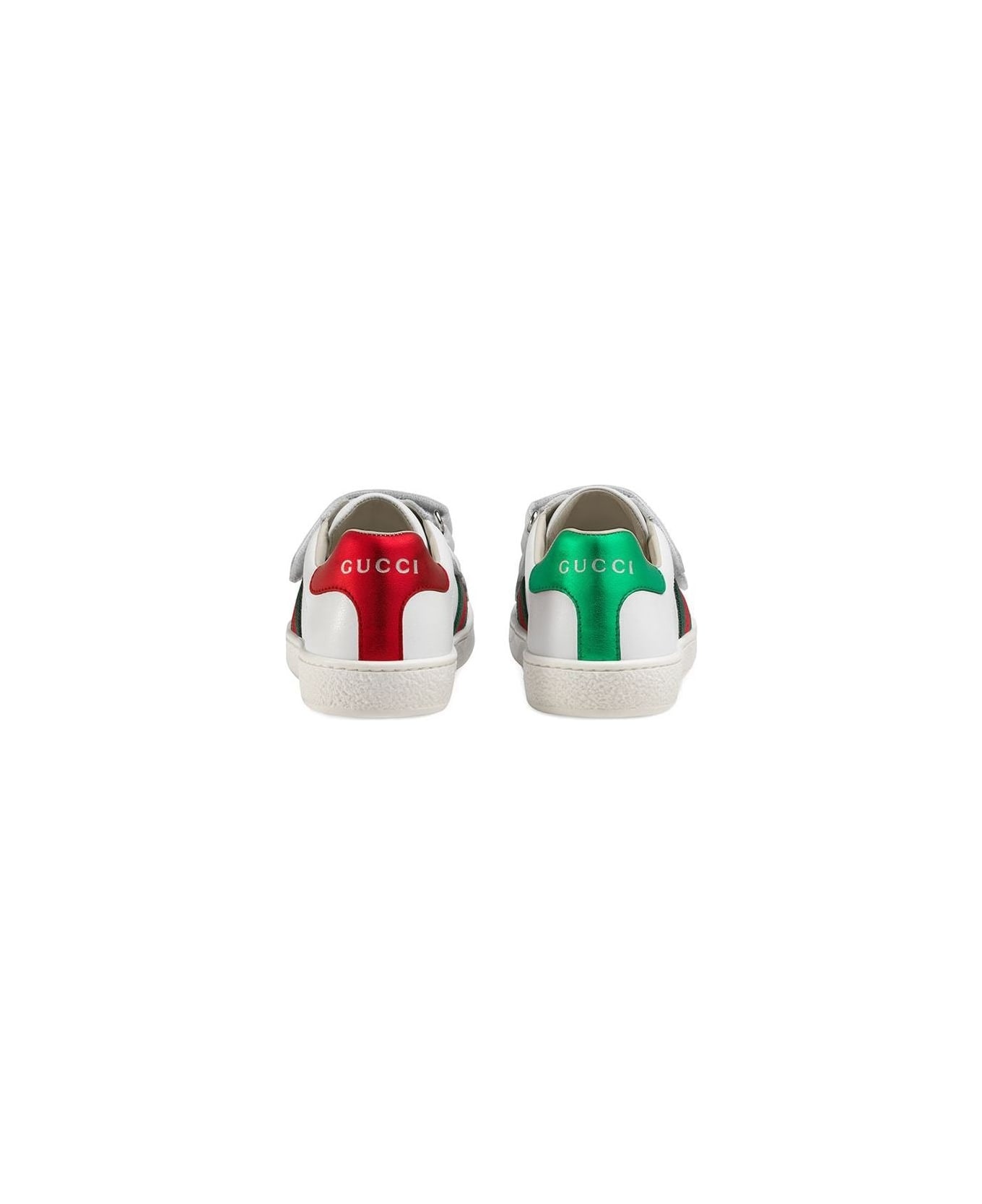 Gucci Ace Leather Sneakers - White