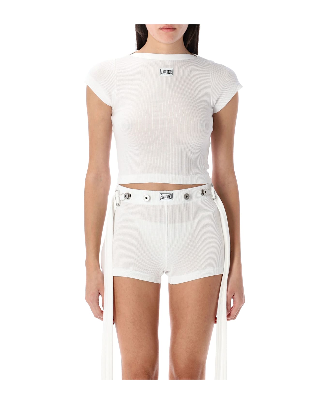 Jean Paul Gaultier The White Patch T-shirt - WHITE