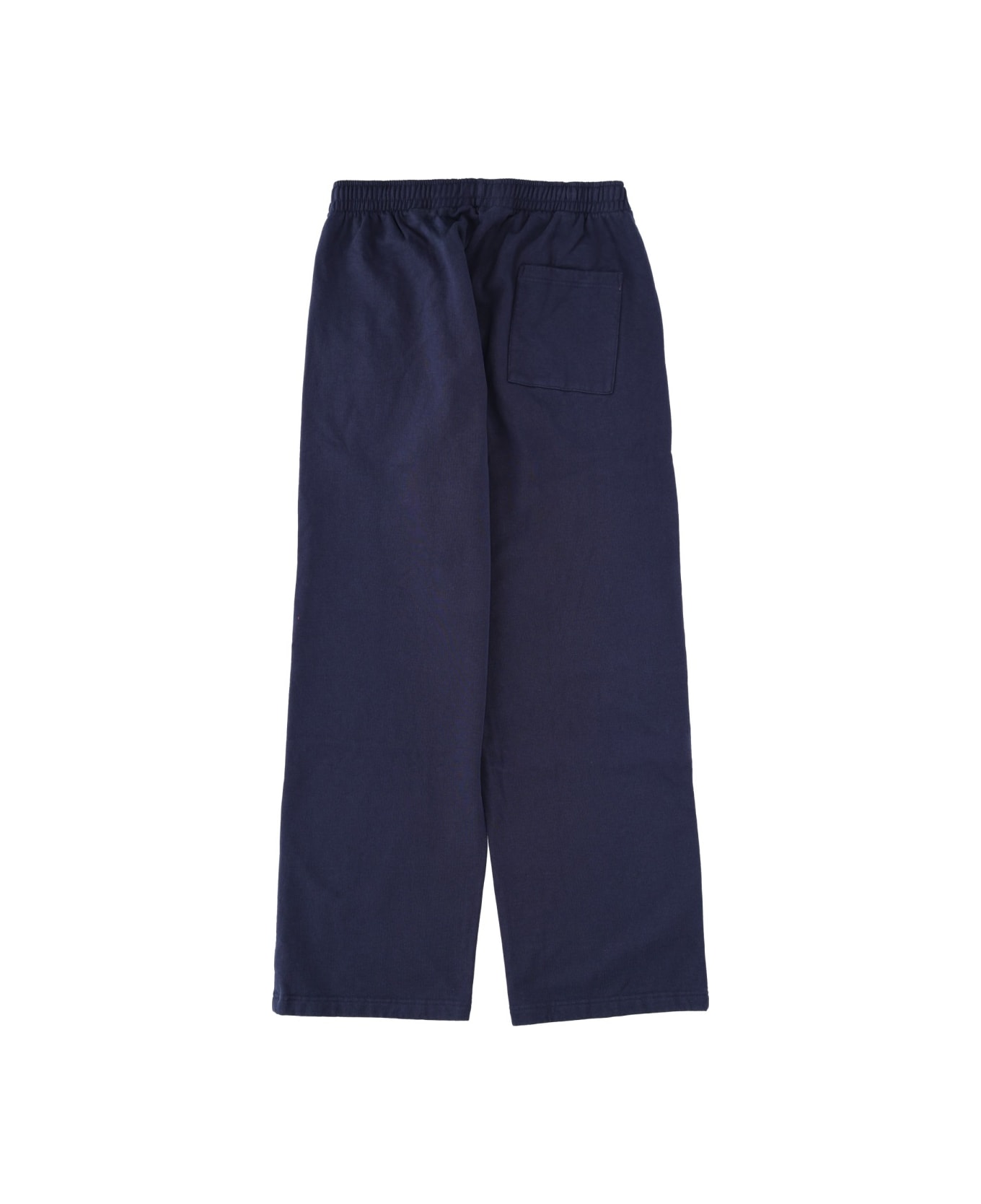 Sporty & Rich Pants With Logo - BLUE