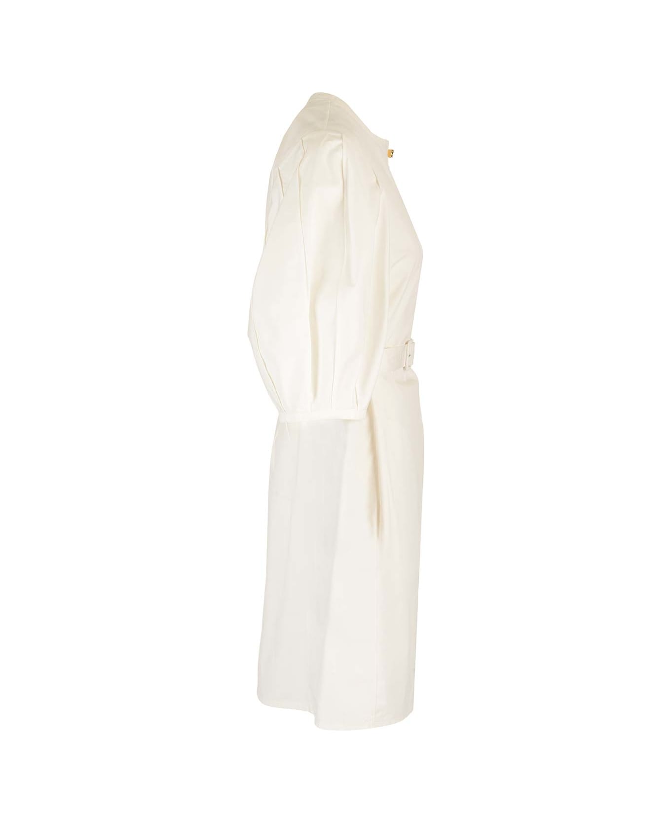Chloé Cotton Poplin Shirt Dress - White ワンピース＆ドレス