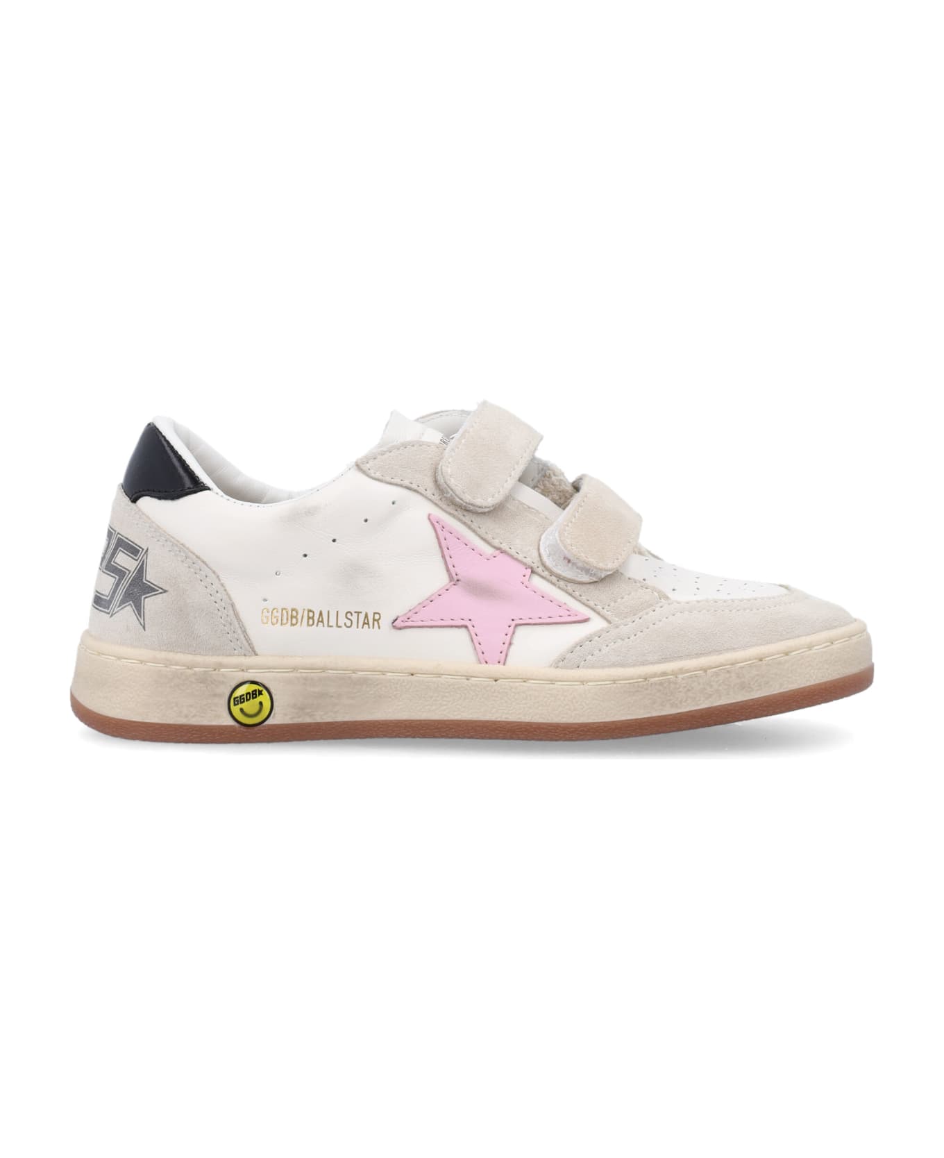 Golden Goose Kid - Ballstar Sneakers - WHITE/SEEDPEARL