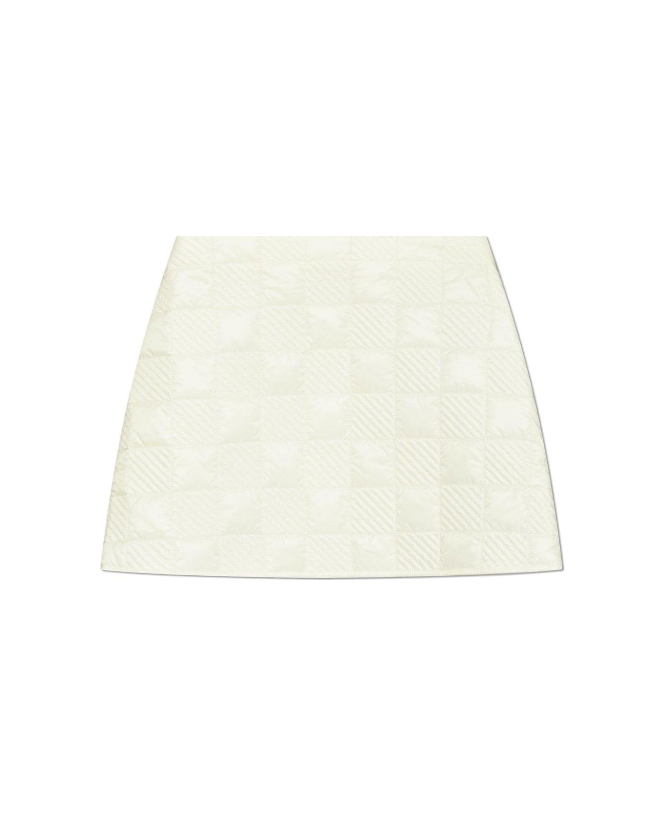 Moncler Quilted Skirt - WHITE