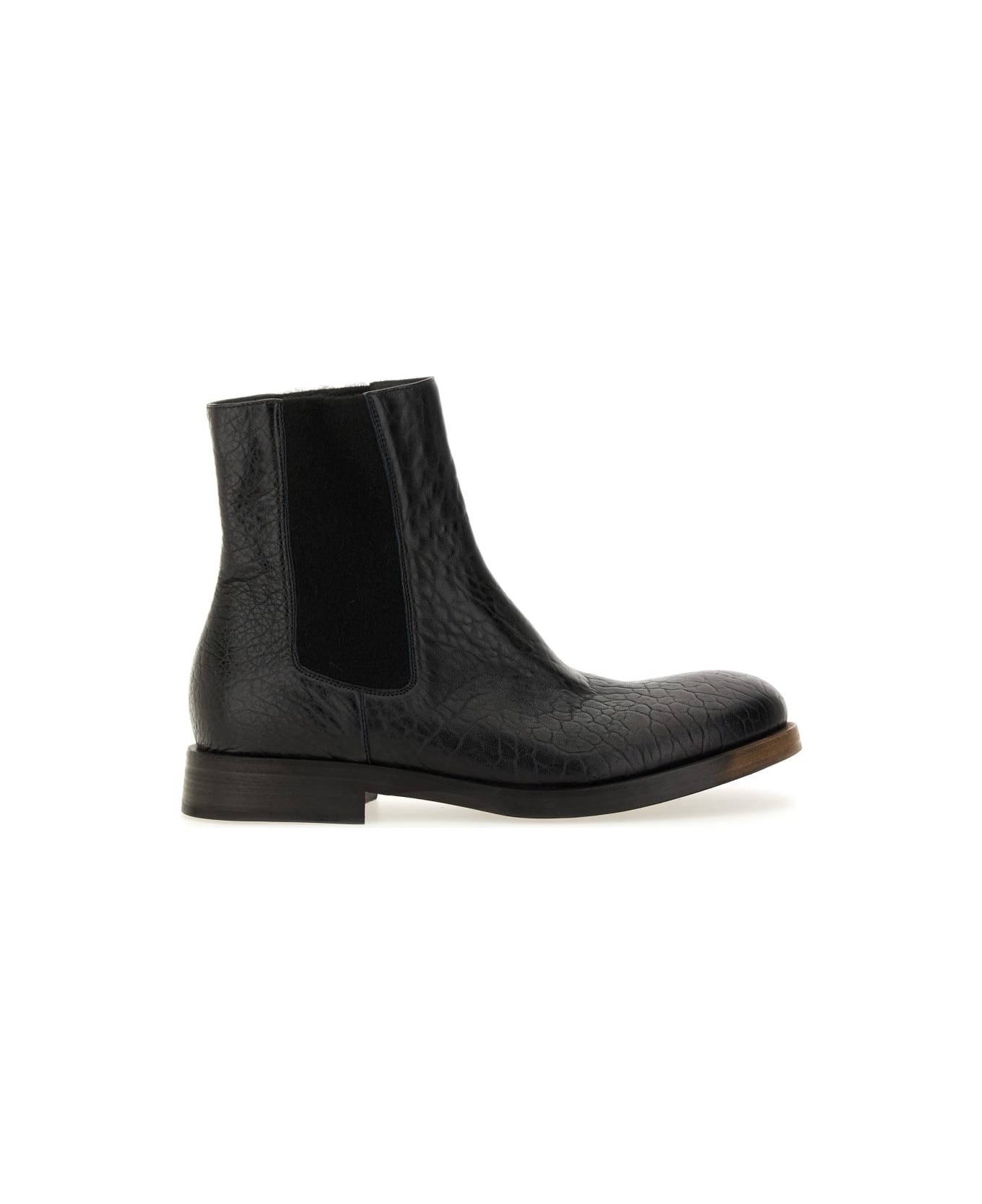 Uma Wang Leather Boot - BLACK