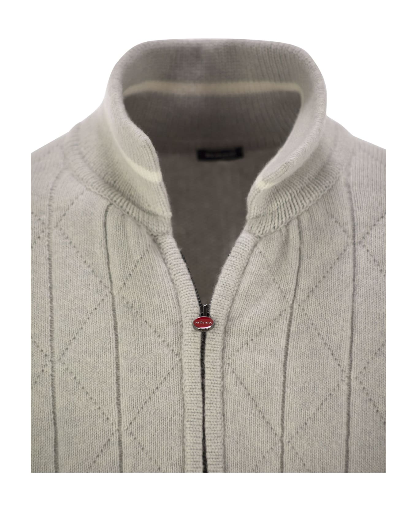 Kiton Cashmere Light Grey Jacket - Light Grey