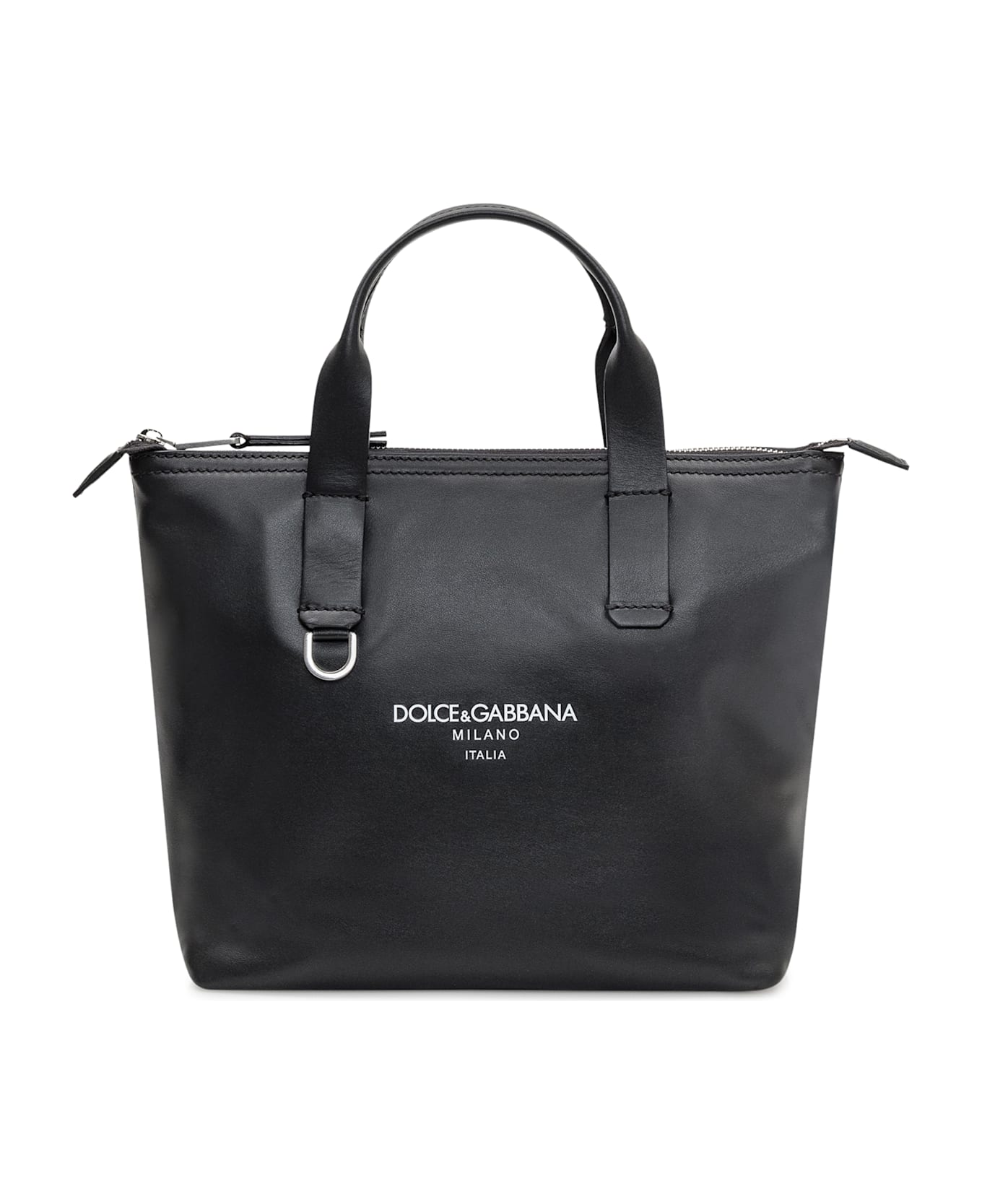 Dolce 
Gabbana Piccola Smooth Leather Tote Bag - NERO