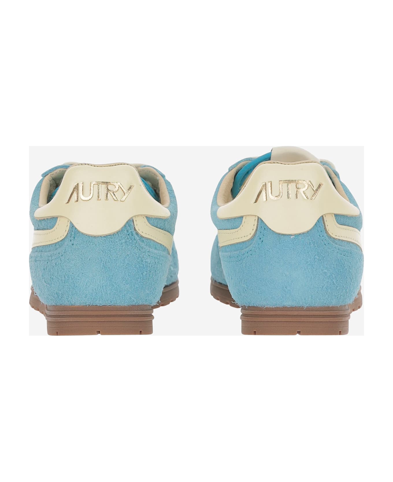 Autry Windspin Leather Sneakers - LIGHT BLUE