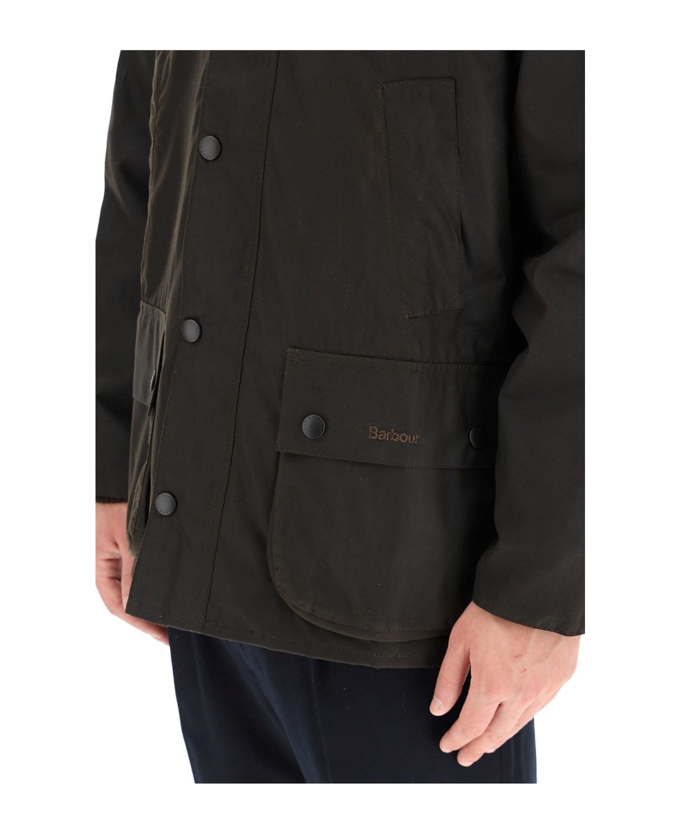 Barbour Classic Bedal Jacket In Waxed Cotton - Olive