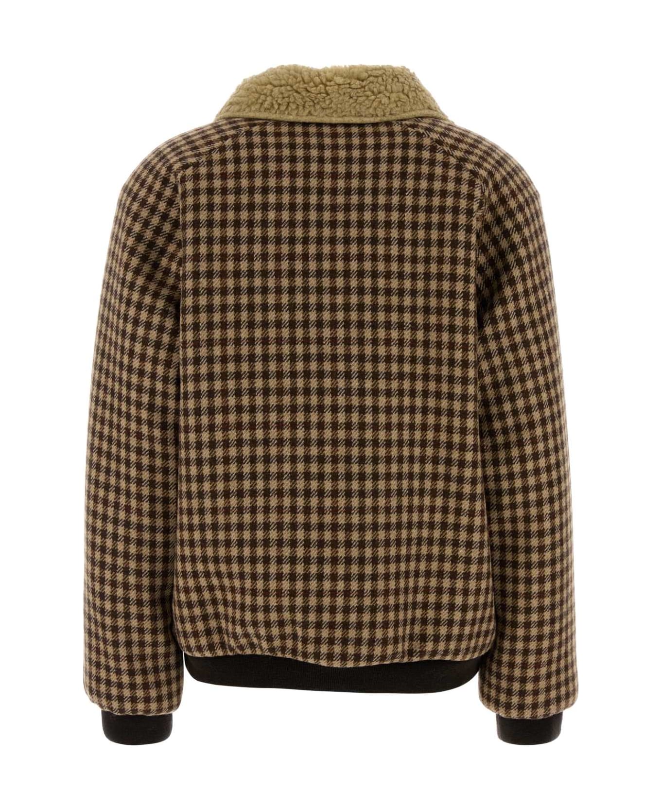 Miu Miu Embroidered Wool Jacket - CAMMELLO+CACAO