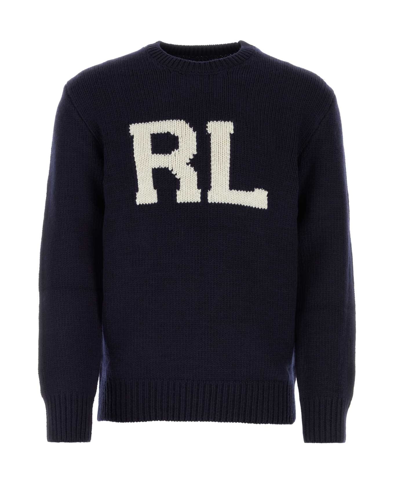 Polo Ralph Lauren Midnight Blue Wool Sweater - HUNTERNAVY