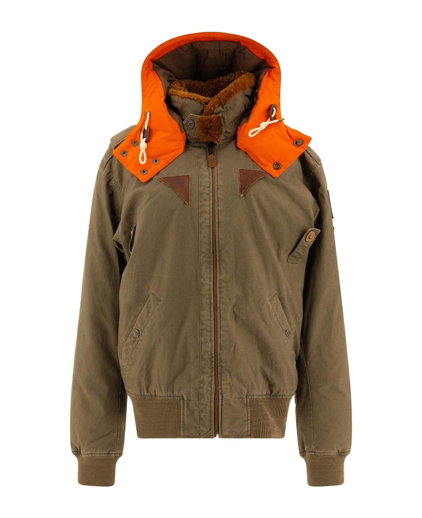 Polo Ralph Lauren Contrast Hooded Bomber Jacket - Green