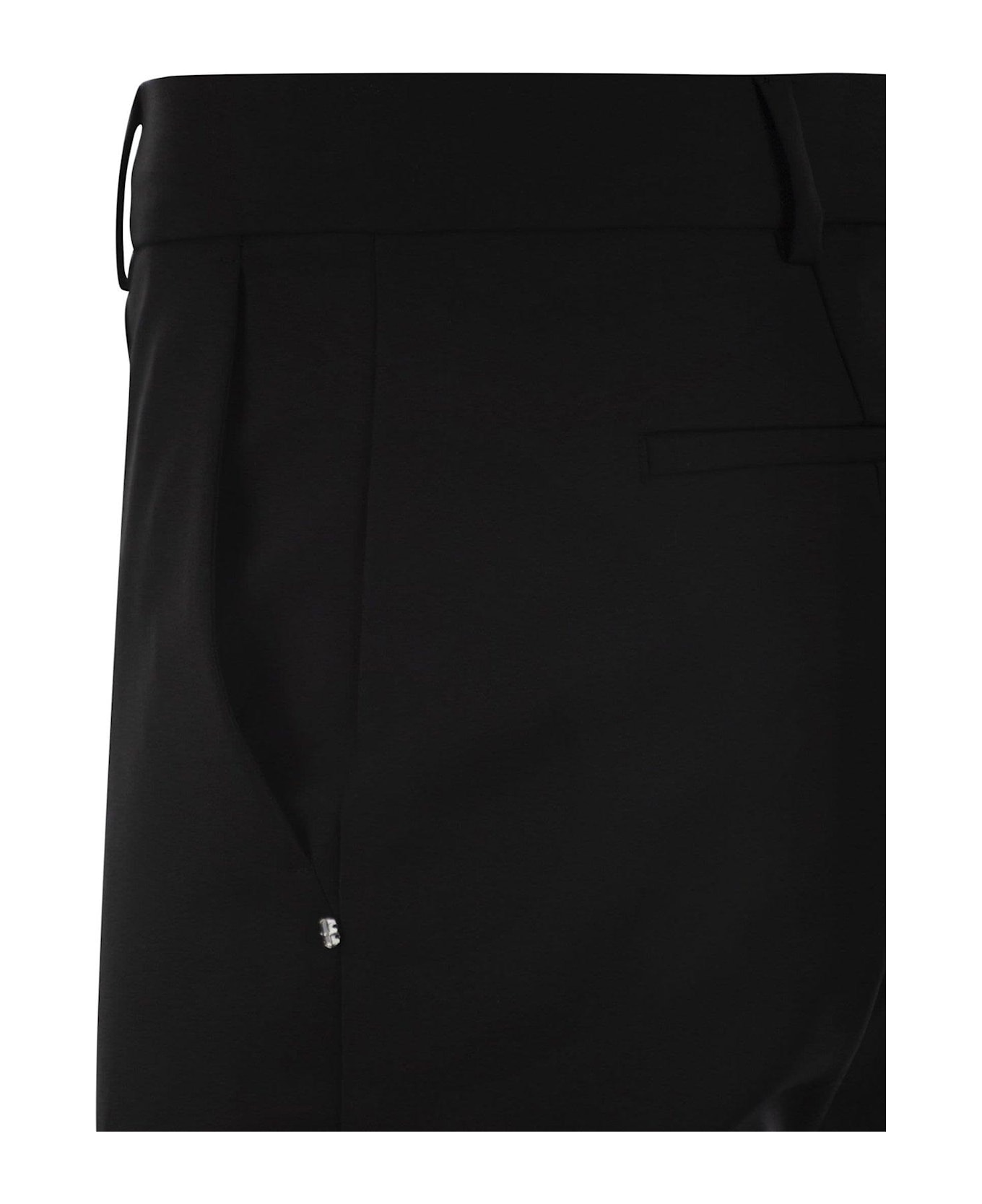 SportMax Asiago Pleat Detailed Trousers - BLACK