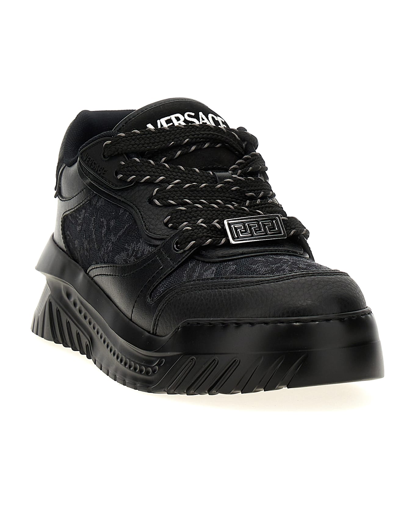 Versace 'barocco Odissea' Sneakers - Black  