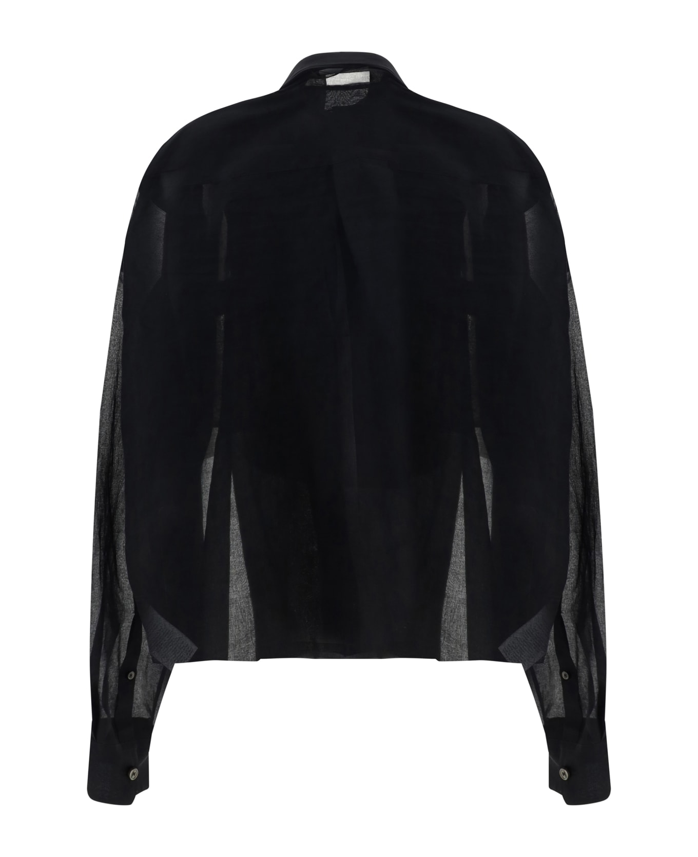 Quira Wrap Shirt - Black ジャケット