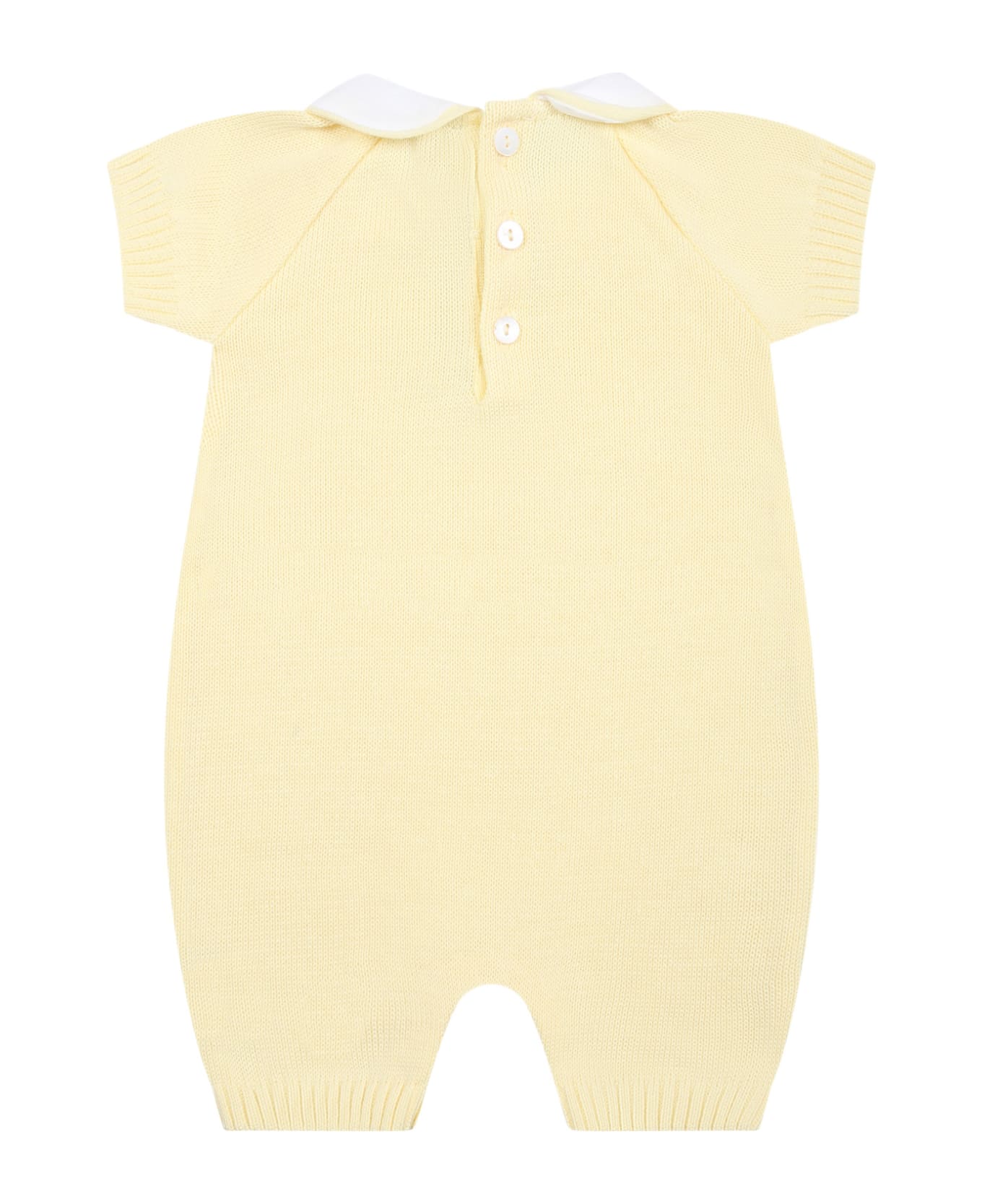 Little Bear Yellow Romper For Baby Kids - Yellow
