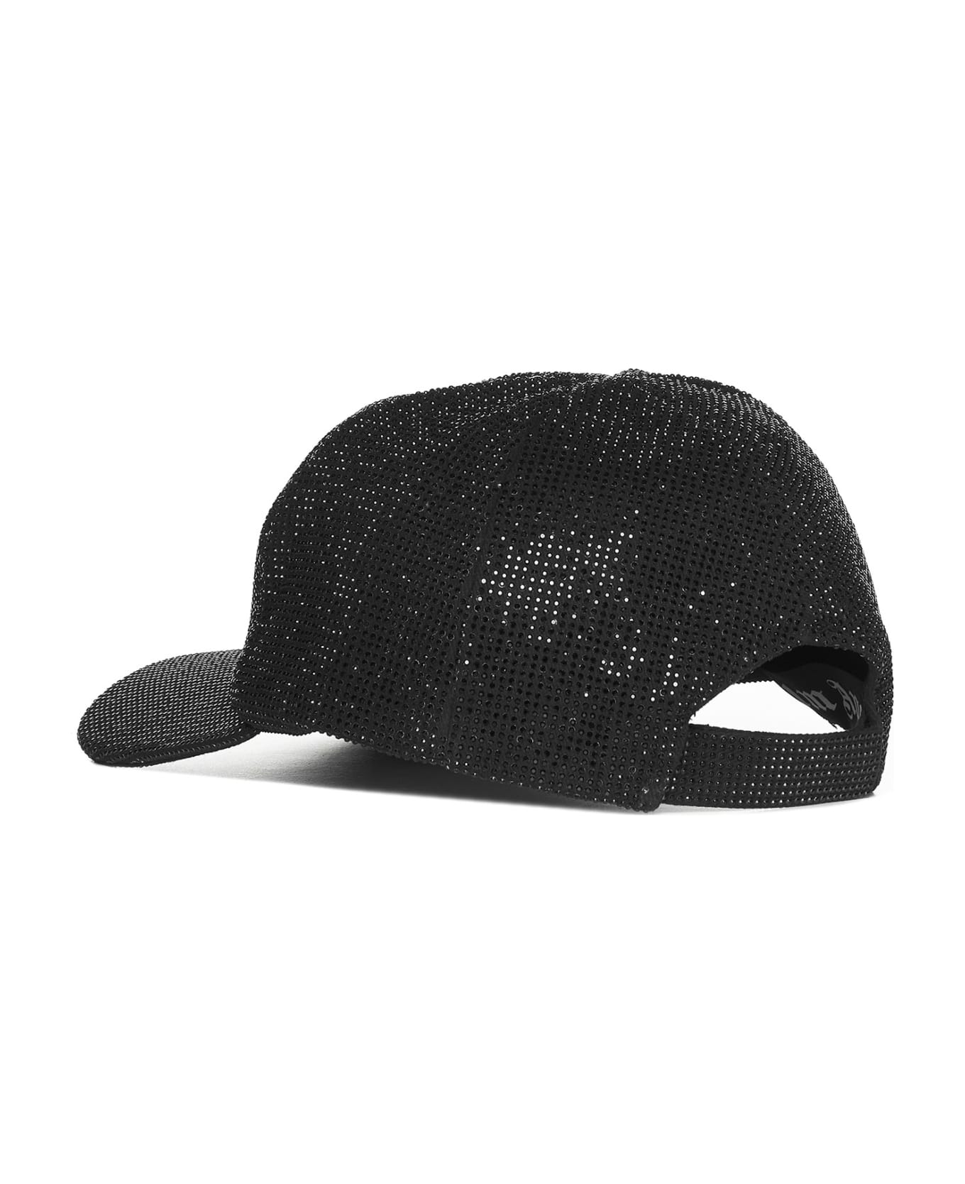 Palm Angels Rhinestone Baseball Cap - Black 帽子