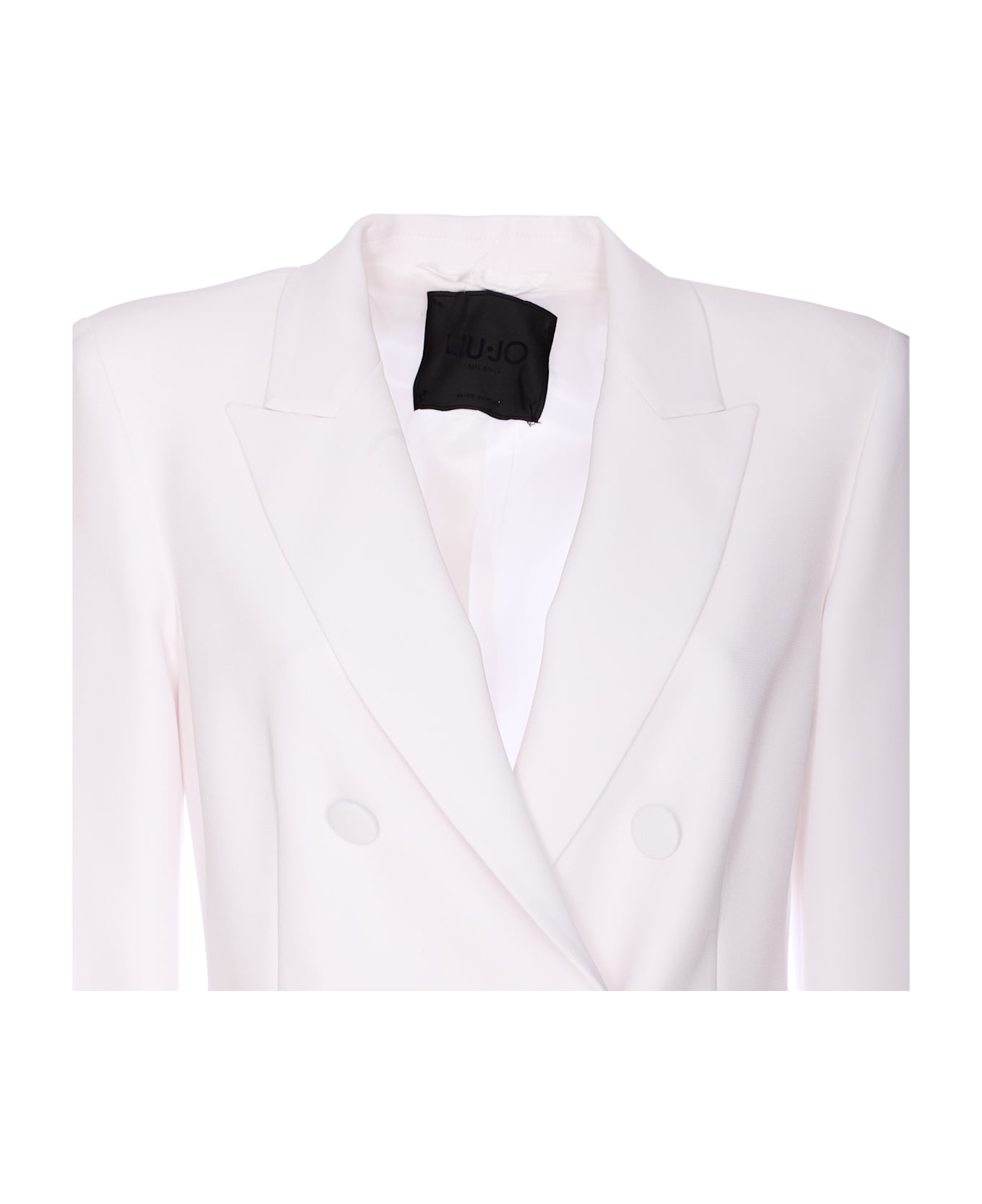 Liu-Jo Double Breasted Jacket - White
