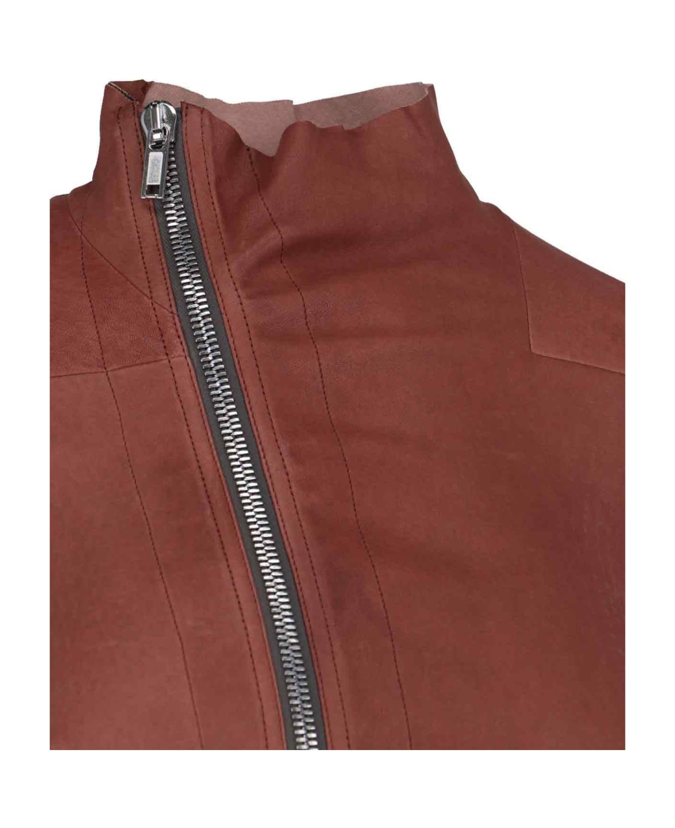 Rick Owens 
gary
 Crop Biker Jacket - Red