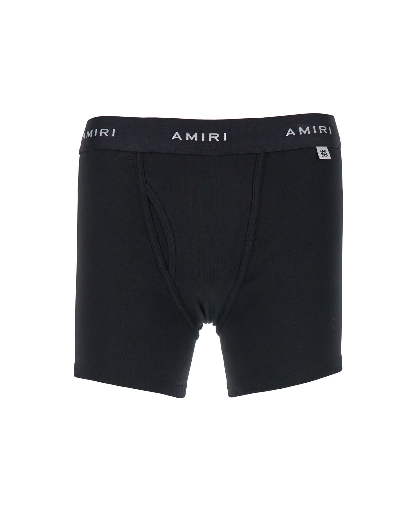 AMIRI Black Boxer Briefs With Branded Band In Stretch Cotton Man - Nero
