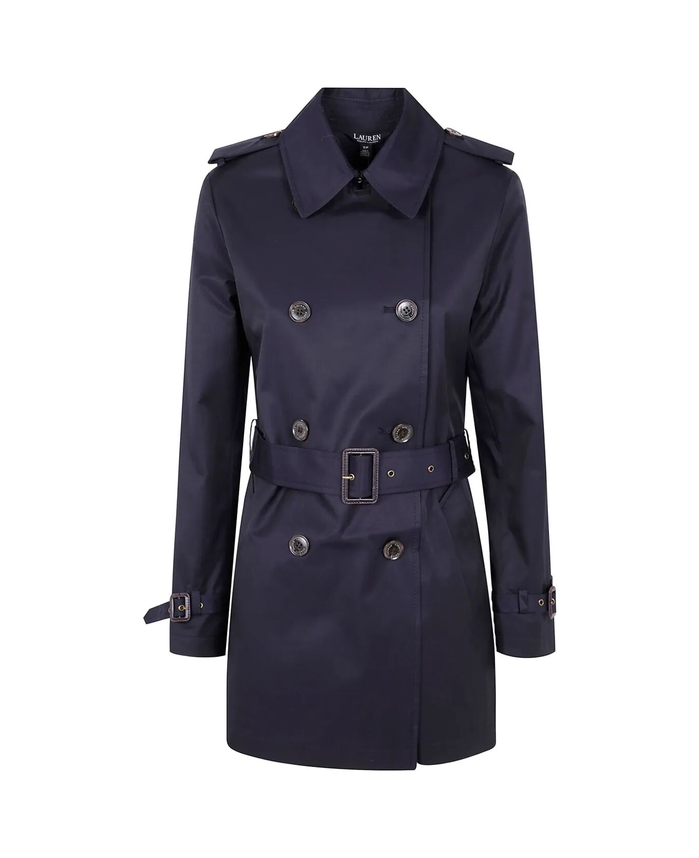 Ralph Lauren Double Breast Belt Tr 30
 Lined Coat - Dark Navy