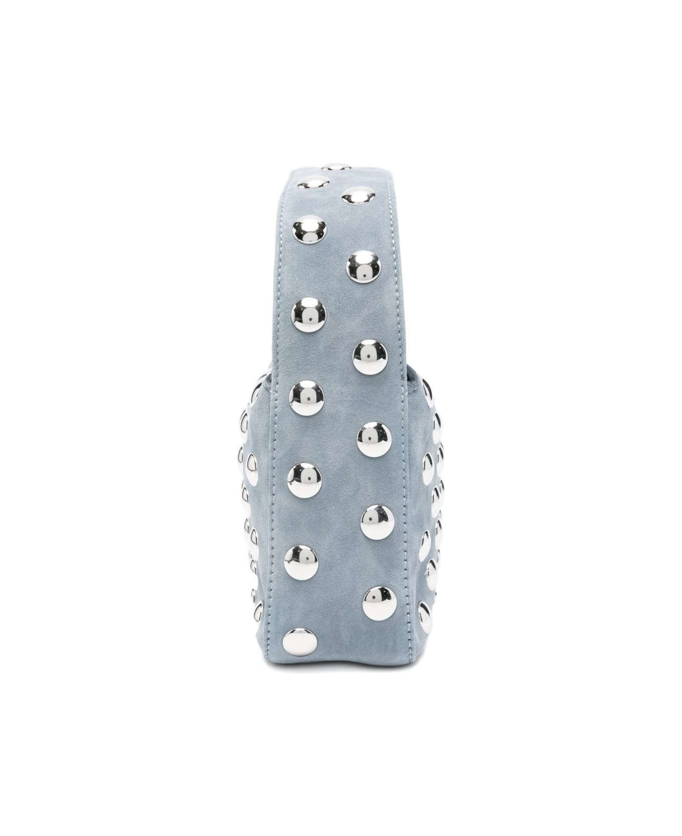 Khaite Elena Small Leather Hobo Bag - Grey