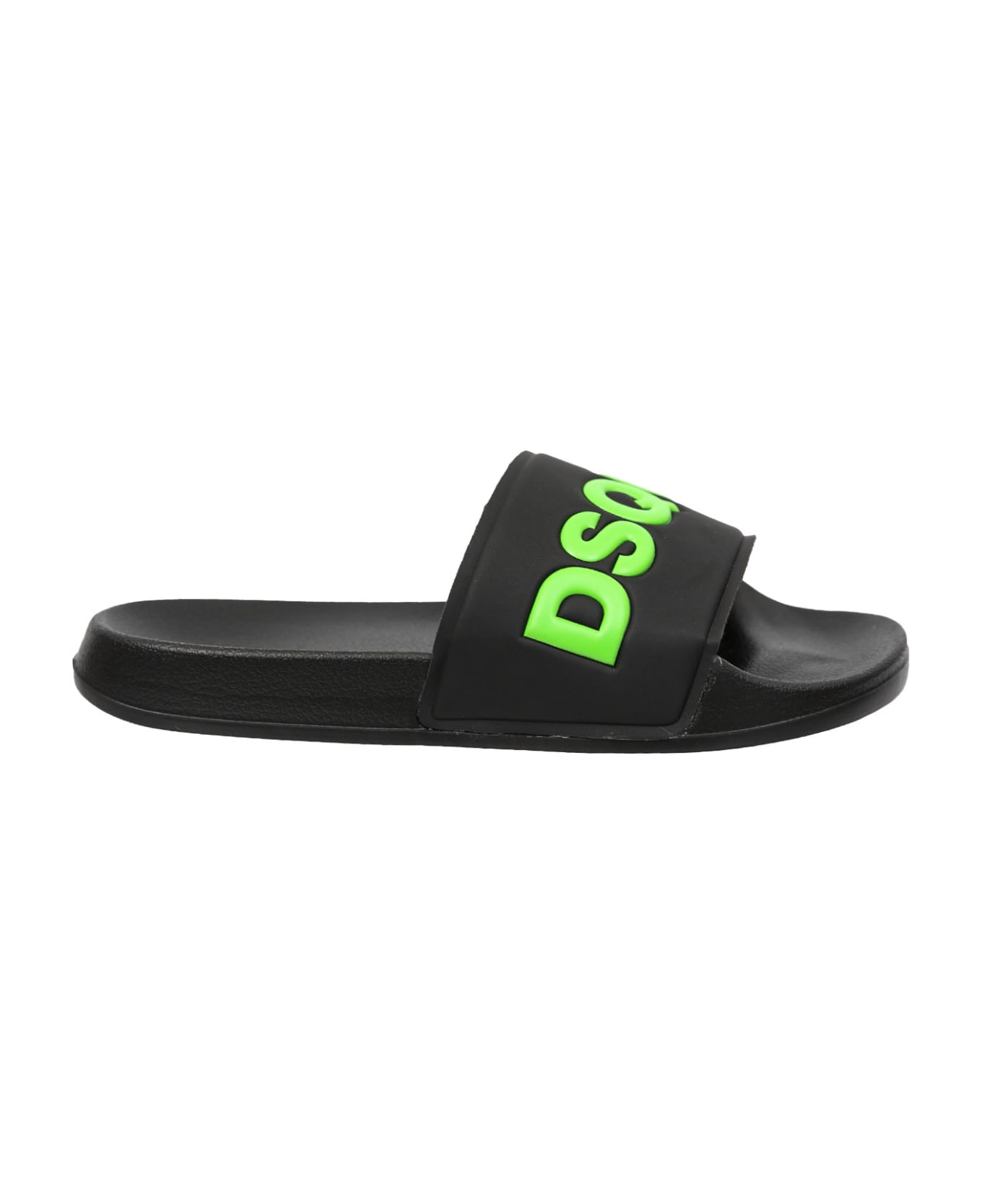 Dsquared2 Logo Printed Slide Sandals - Back