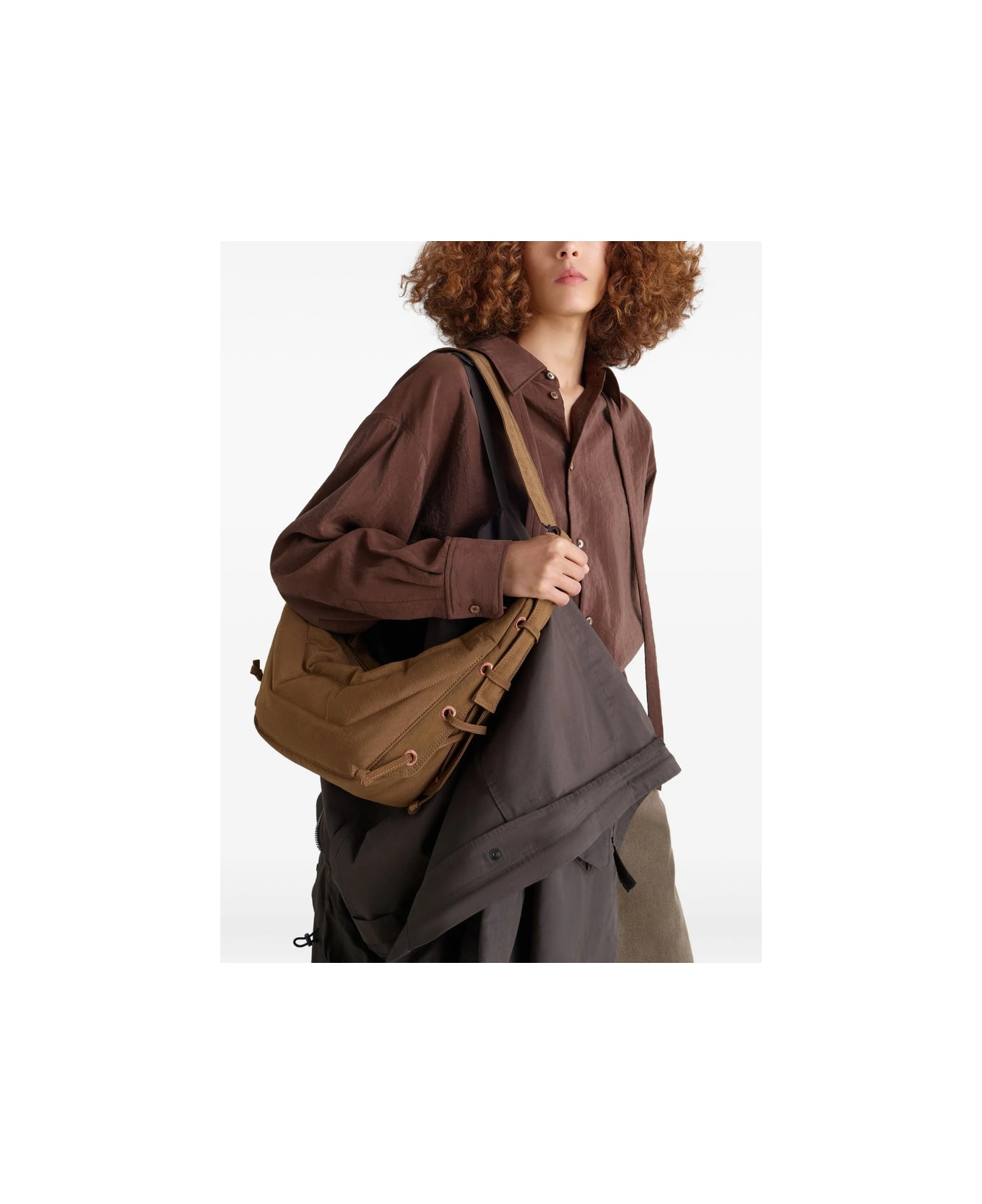 Lemaire Bum Bag - BROWN