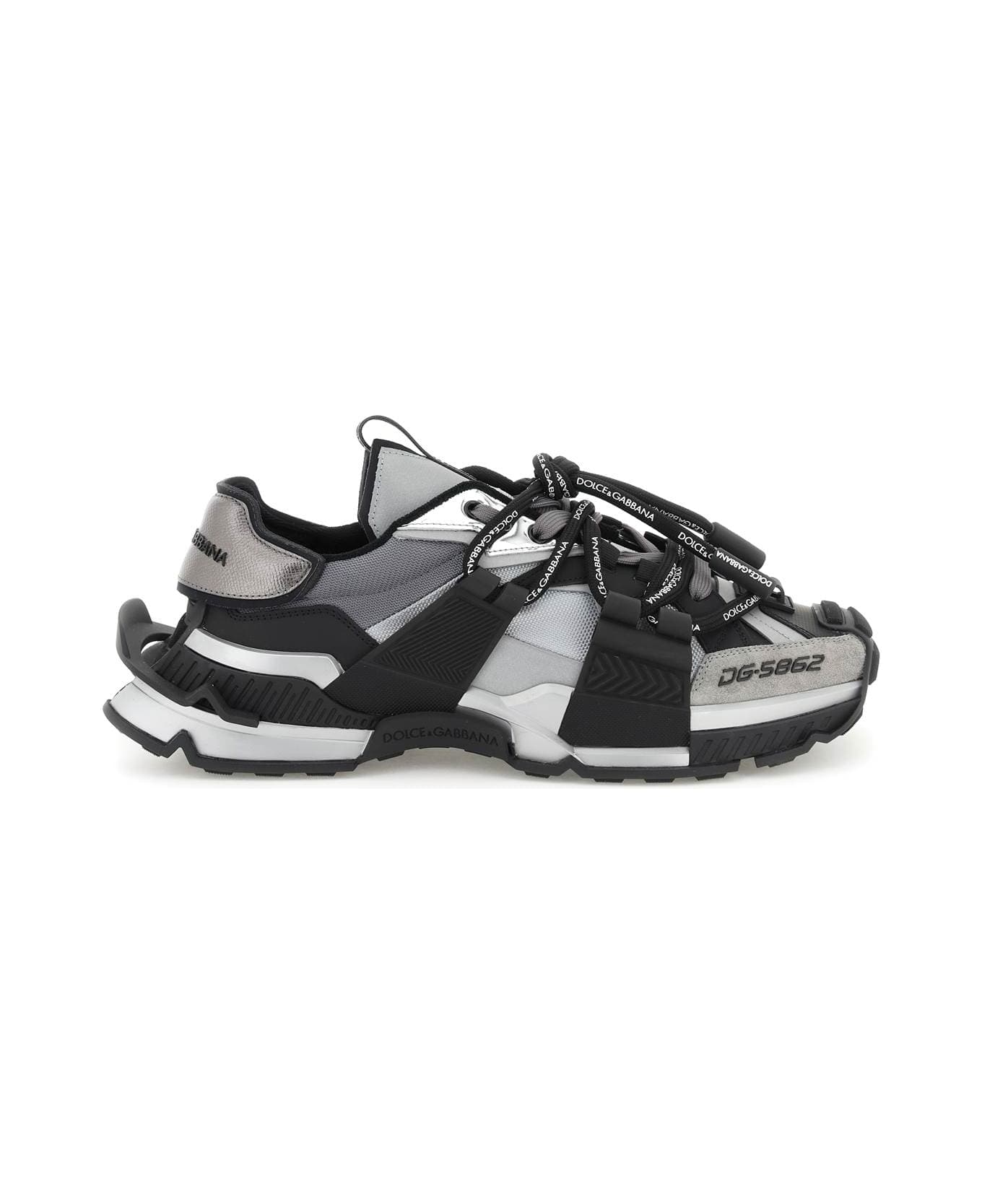 Dolce & Gabbana 'space' Sneakers - NERO ARGENTO (Black)