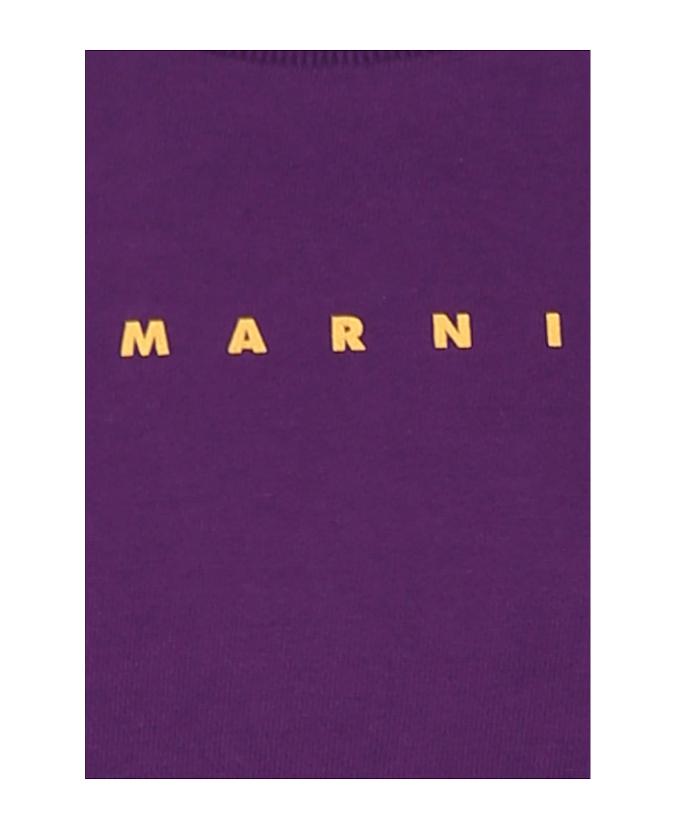 Marni Purple Sweatshirt For Kids With Logo - Violet