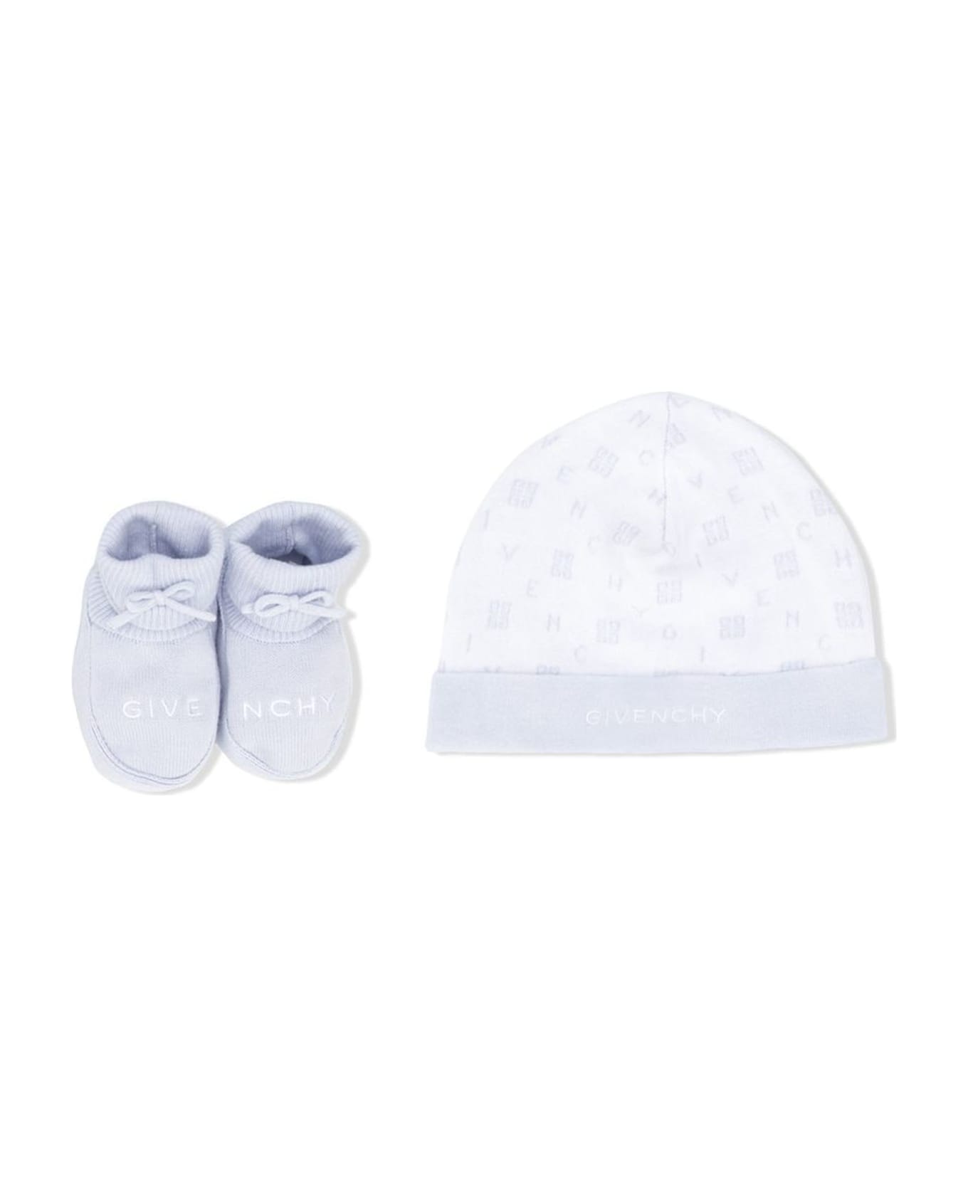 Givenchy Cotton Shoes And Hat - Light blue