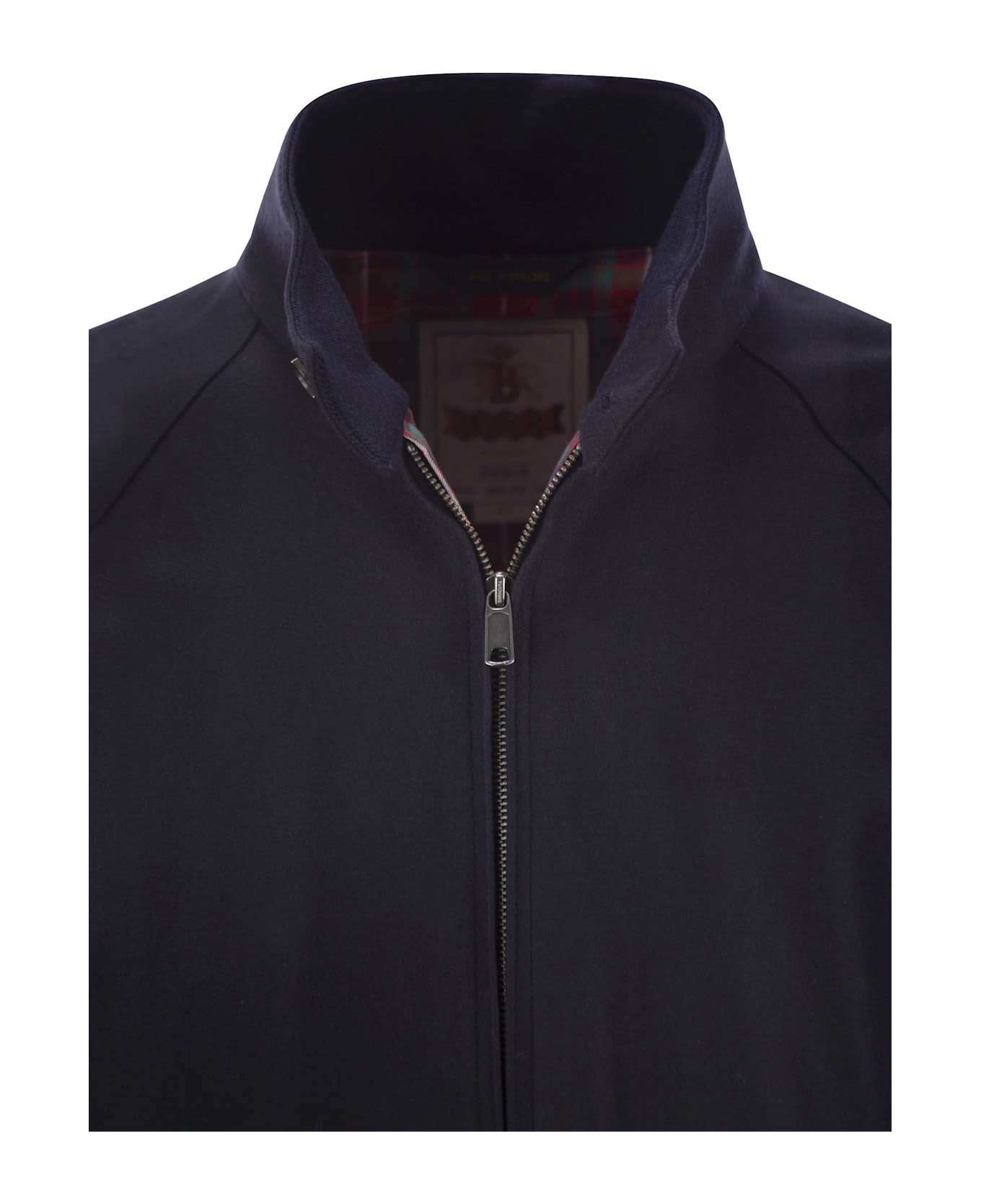 Baracuta Melton - Wool-blend Bomber Jacket - Deep Blue