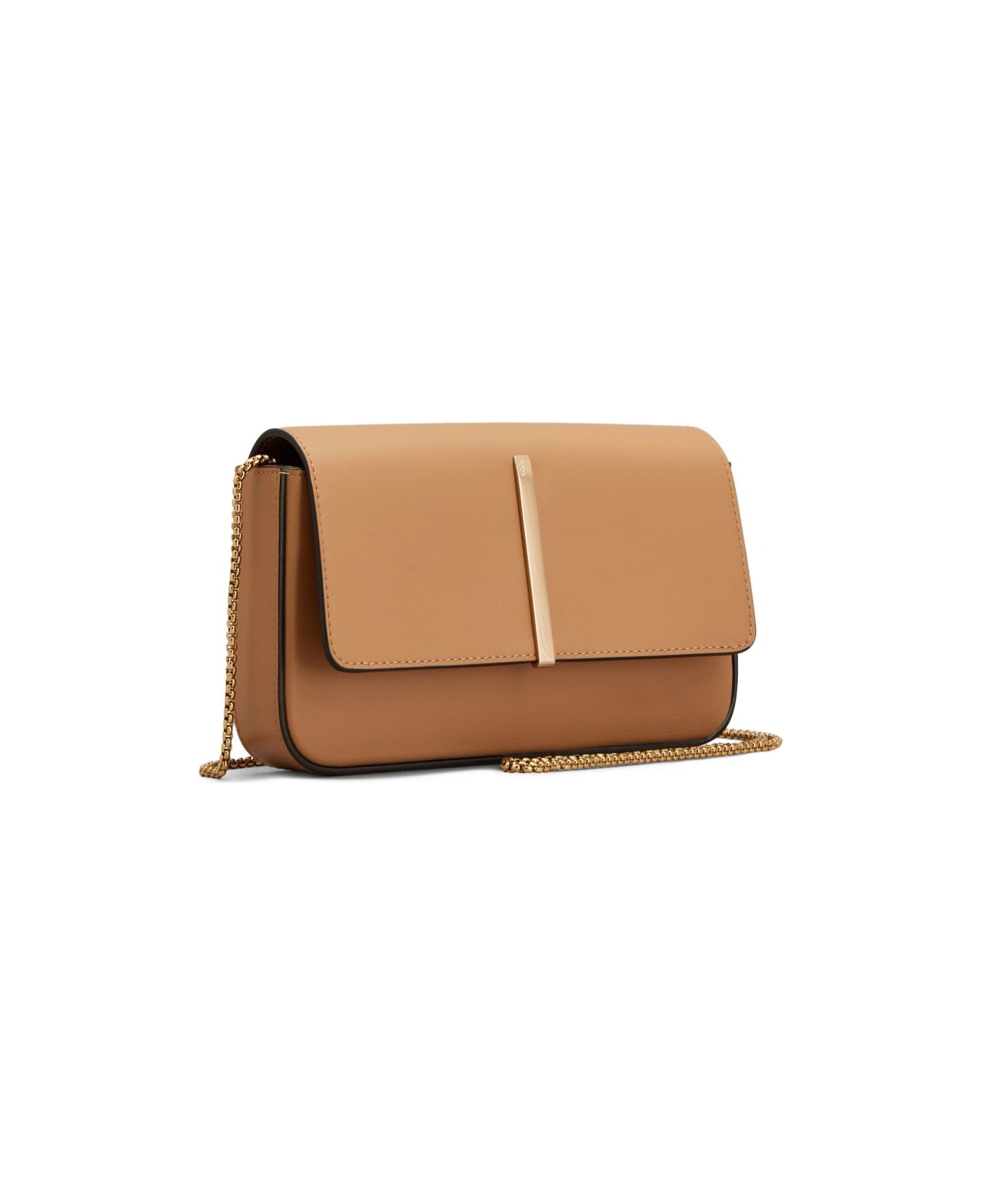 Tod's Flap Leather Mini Bag - Camel