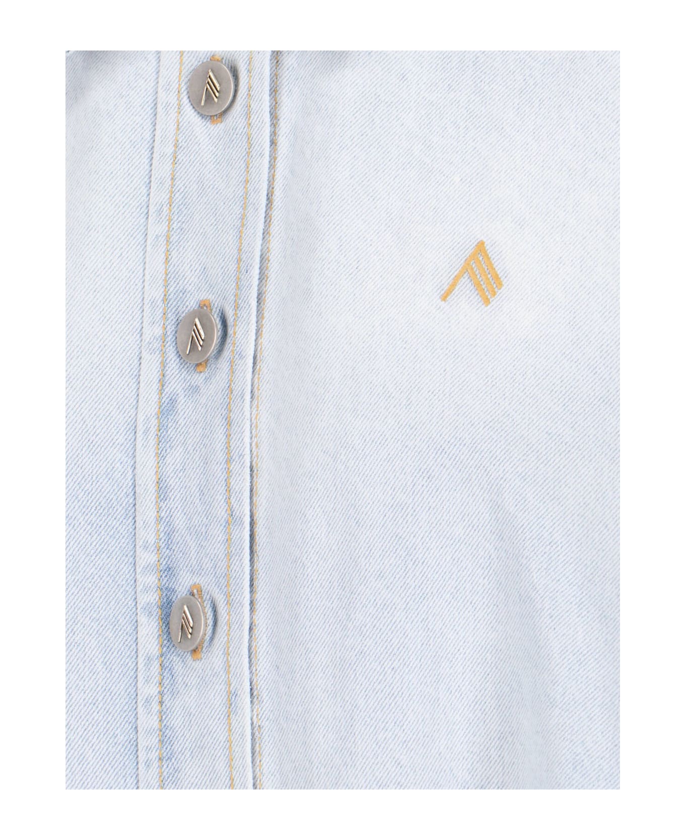 The Attico 'diana' Shirt Jacket - Blue