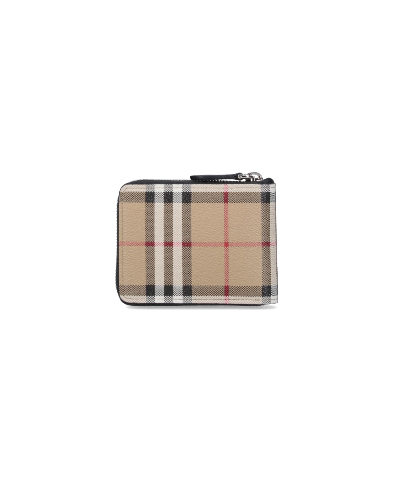 Burberry Wallet With Iconic Check - Beige