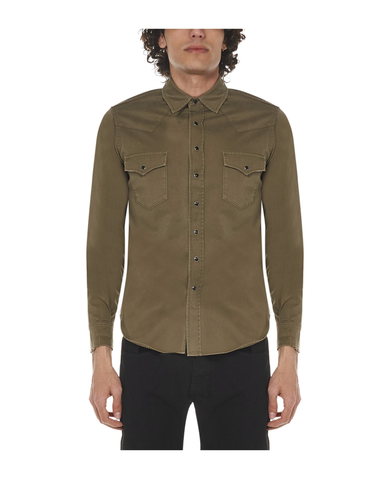 Saint Laurent Cotton Shirt - Green