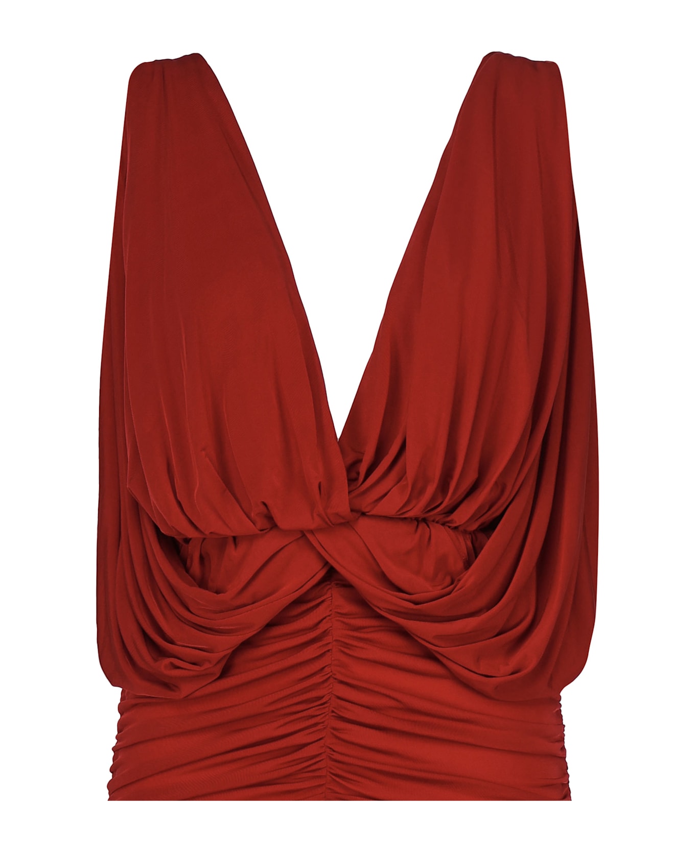 Magda Butrym Draped Dress - Red