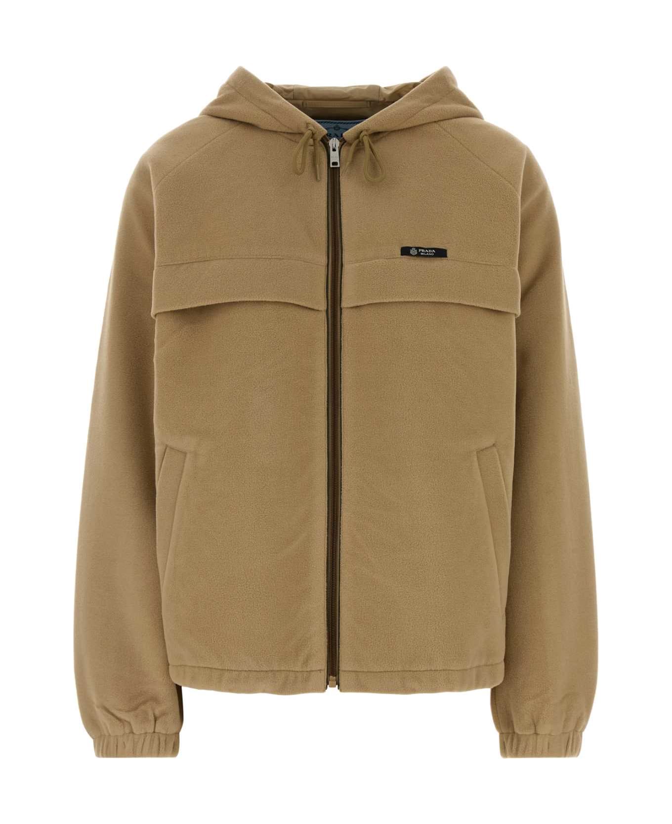 Prada Camel Flannel Jacket - CAMMELLO