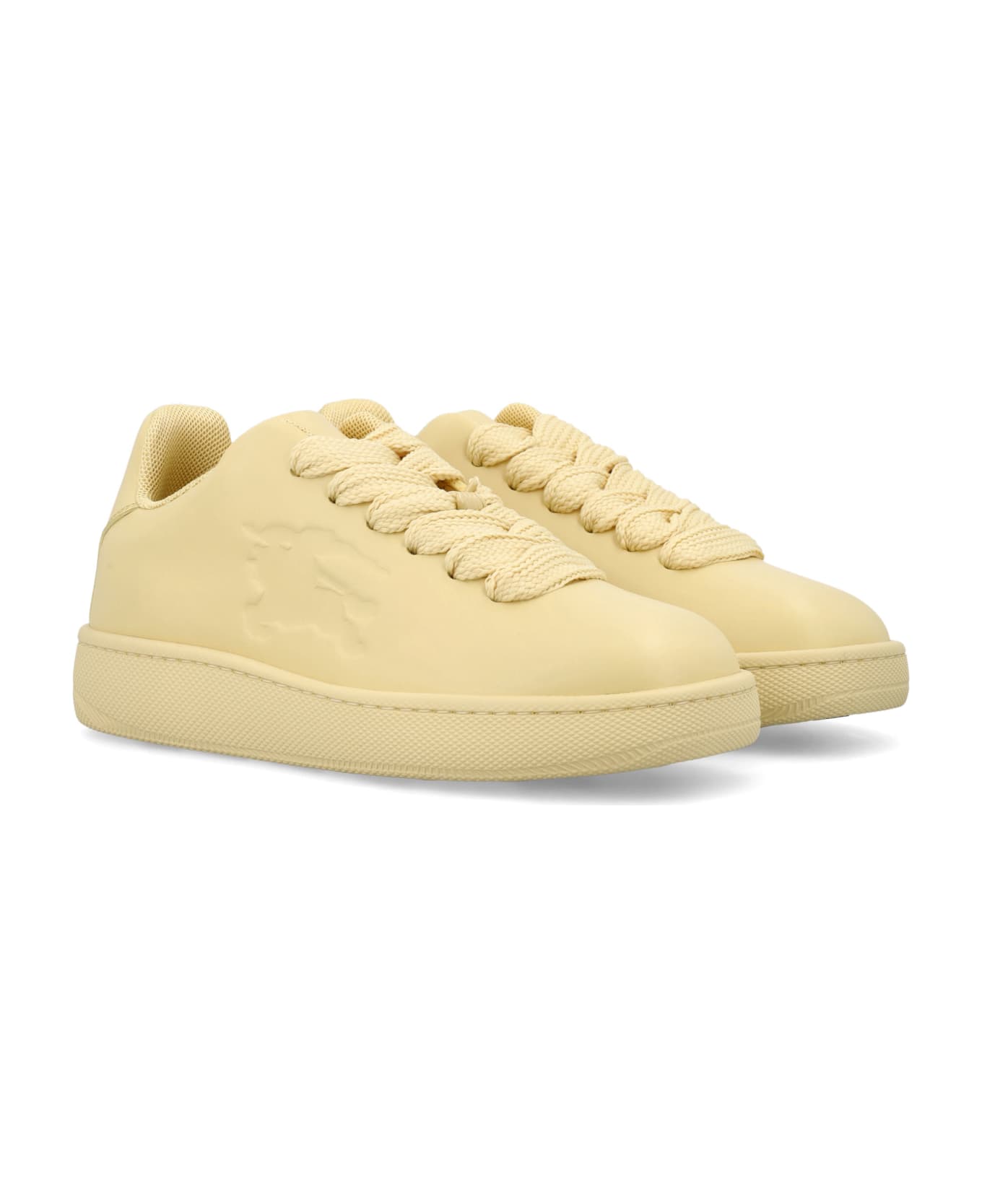 Burberry London Leather Box Sneakers - DAFFODIL スニーカー