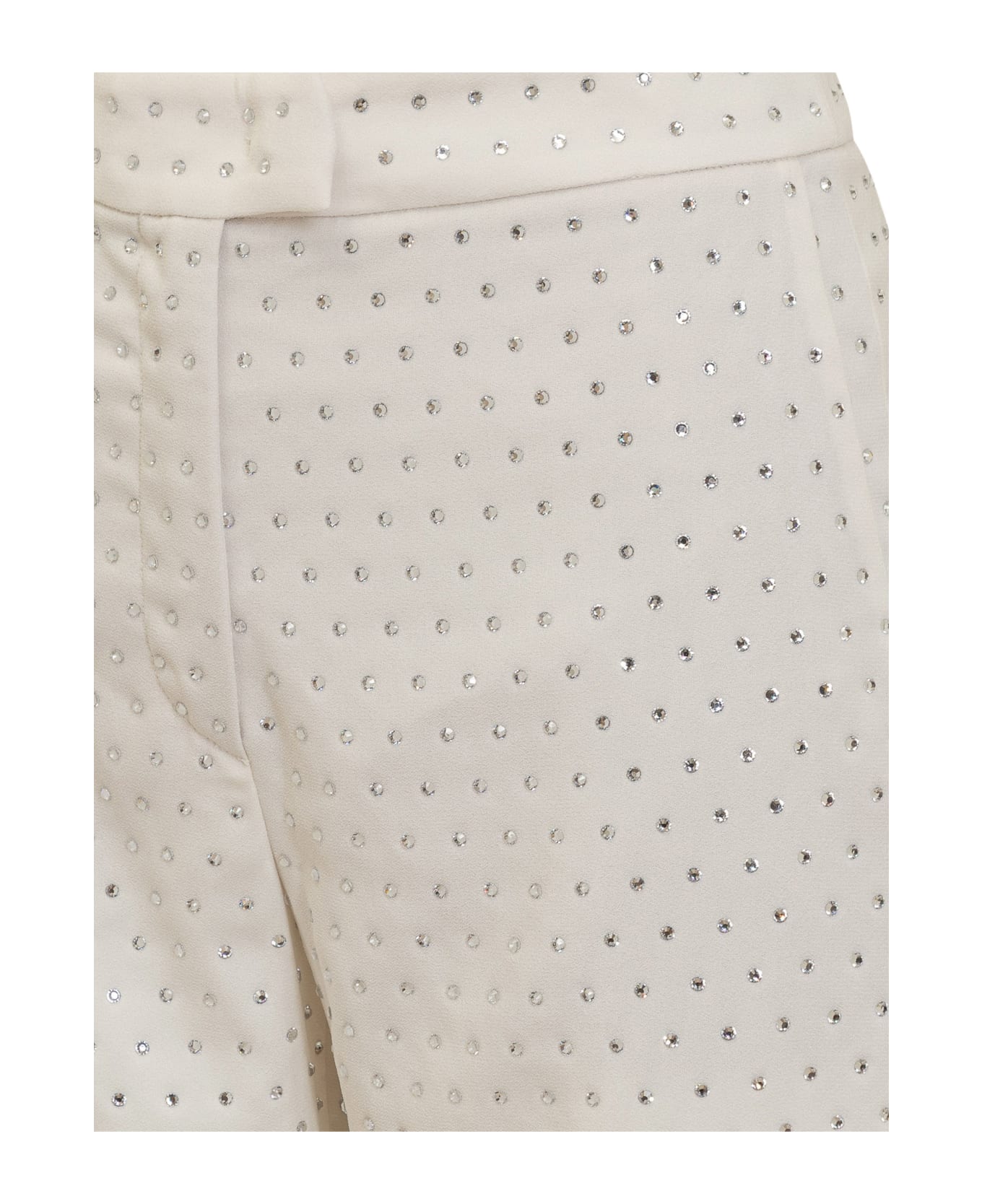 The Andamane Gladys Crystal Trousers - OFF WHITE