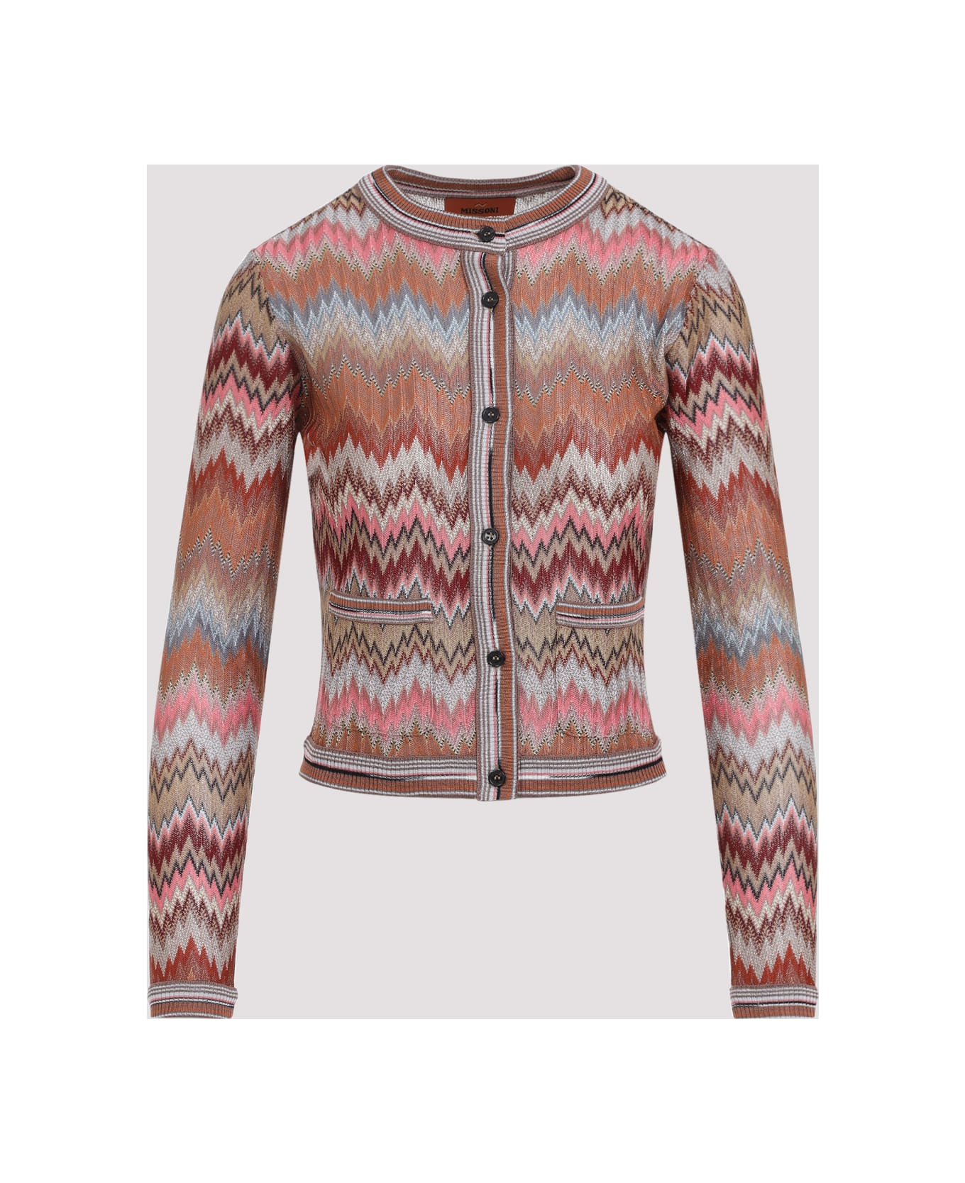 Missoni Buttoned Cardigan - Pink Rust Tones