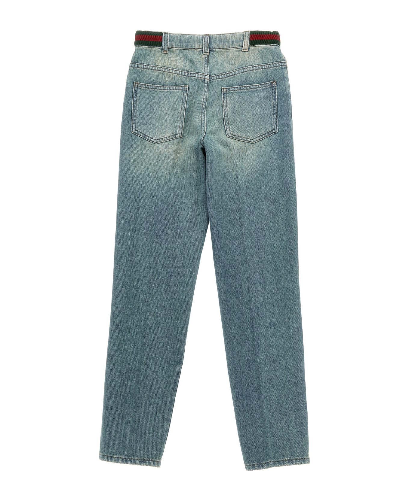 Gucci Web Jeans - Light Blue